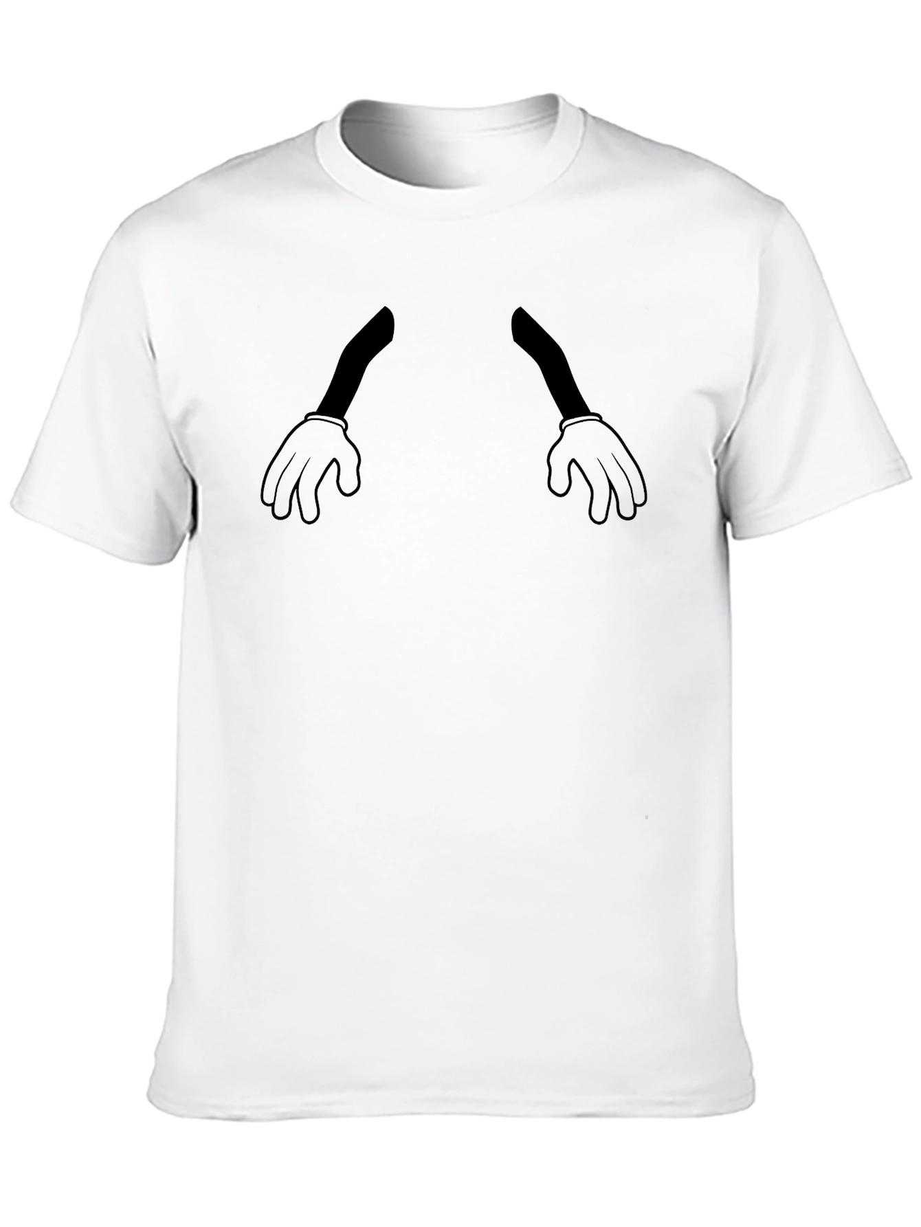 Cartoon Hand T-Shirt - Black Graphic Tee
