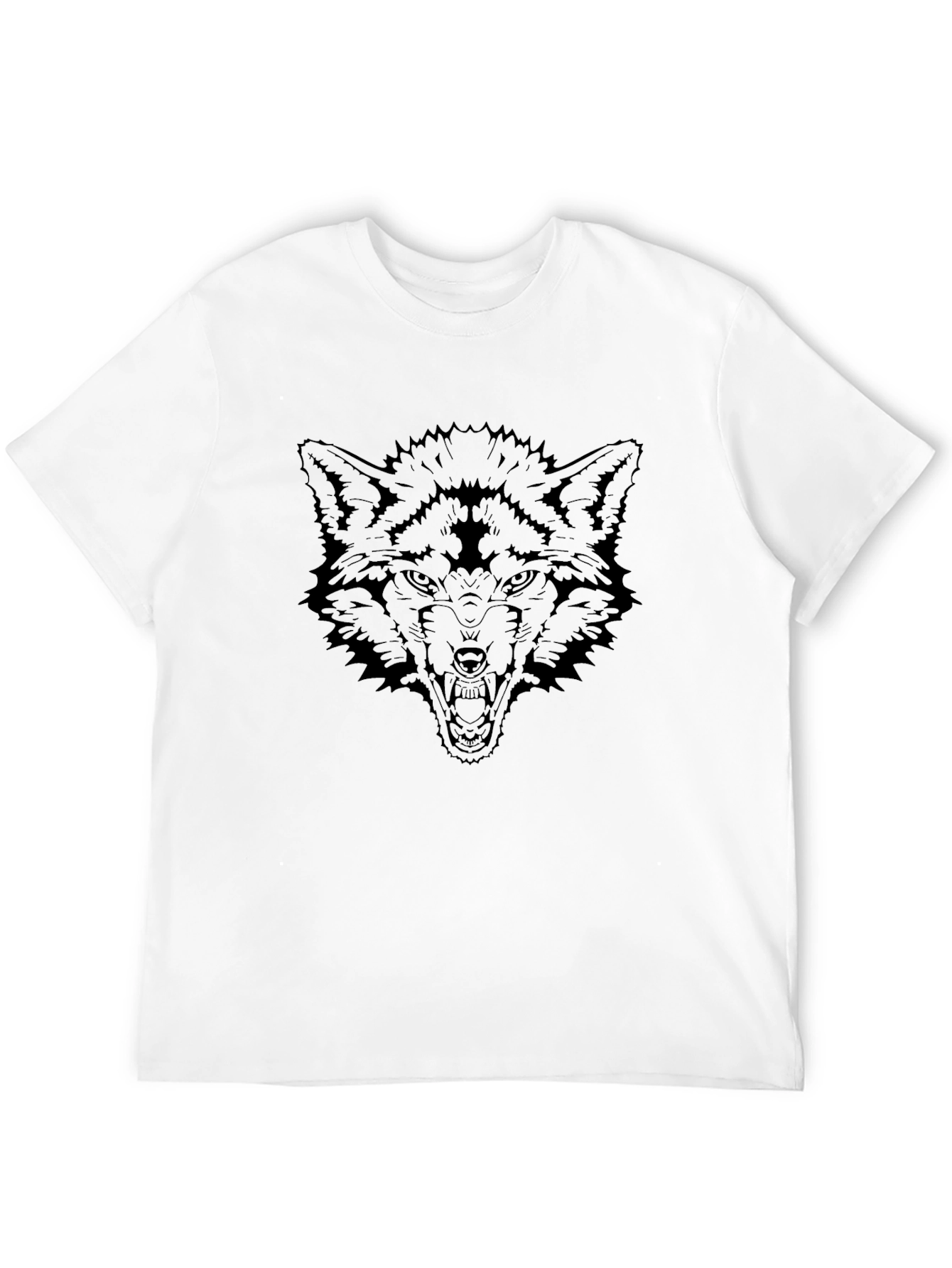Wolf Graphic Black T-Shirt - Fierce and Bold Design