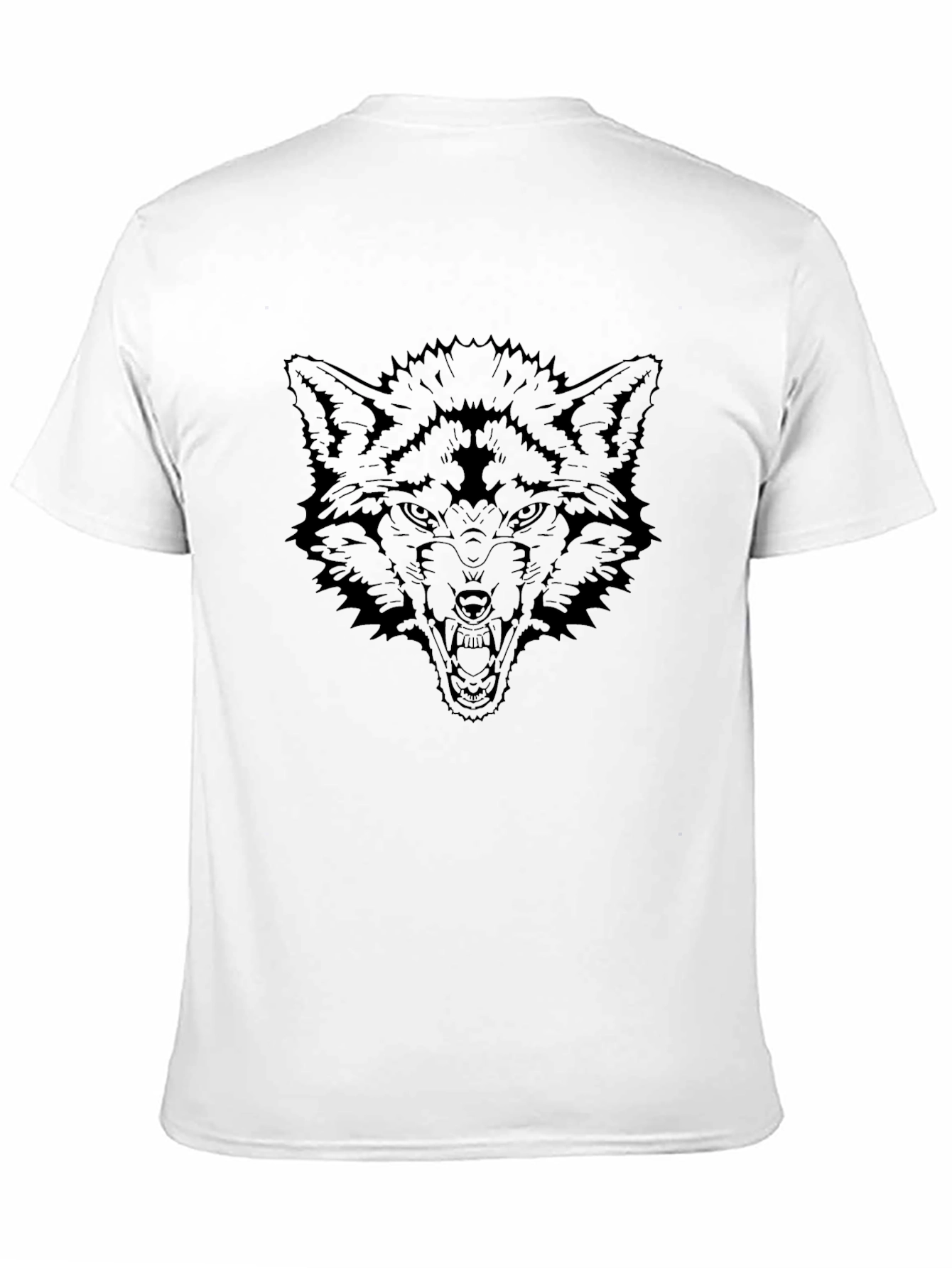 Wolf Graphic Black T-Shirt - Fierce and Bold Design