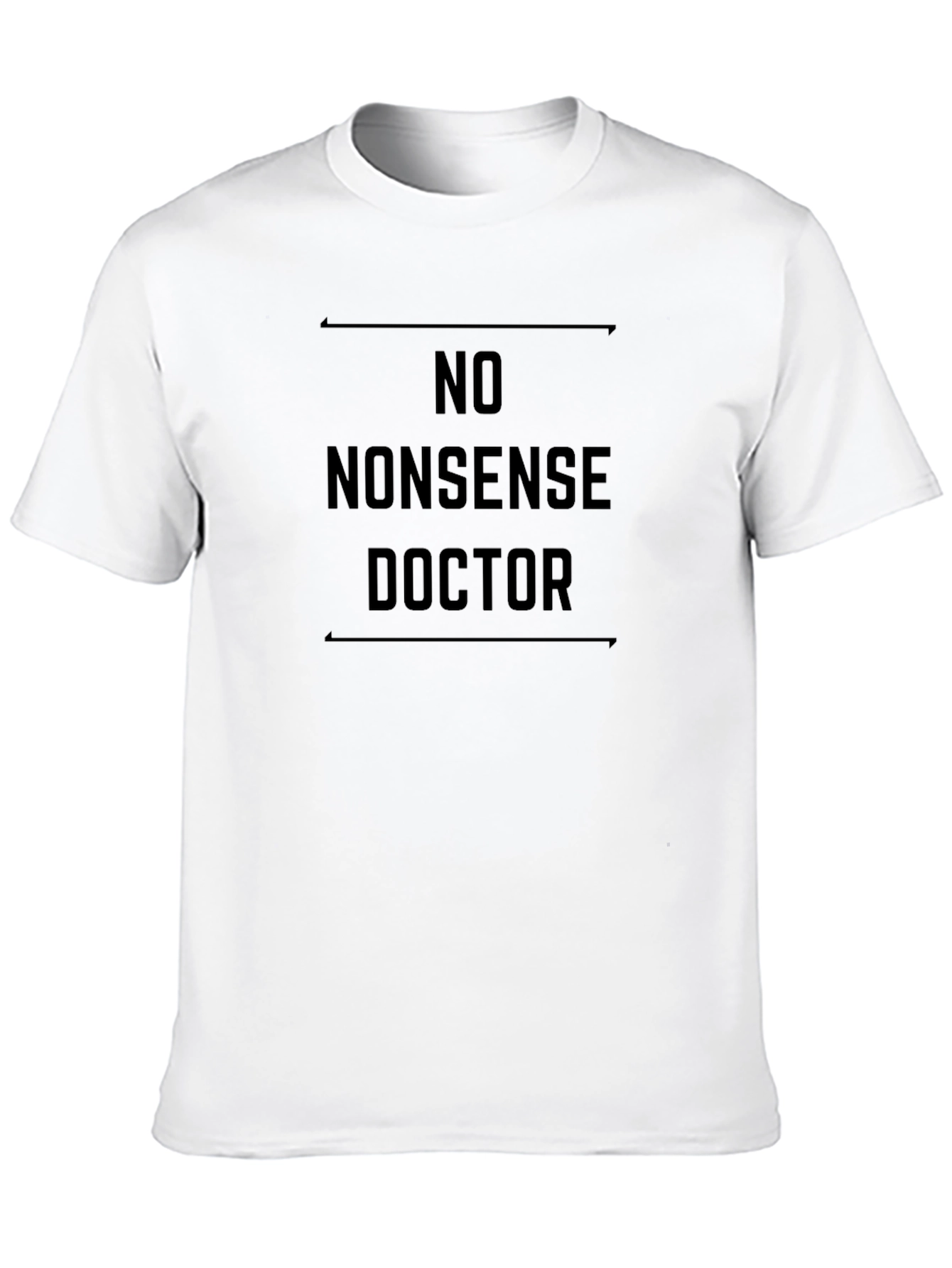 No Nonsense Doctor Black T-Shirt