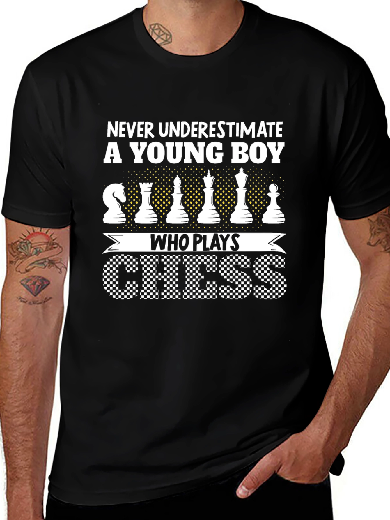 Chess Lover T-Shirt: Never Underestimate a Young Boy