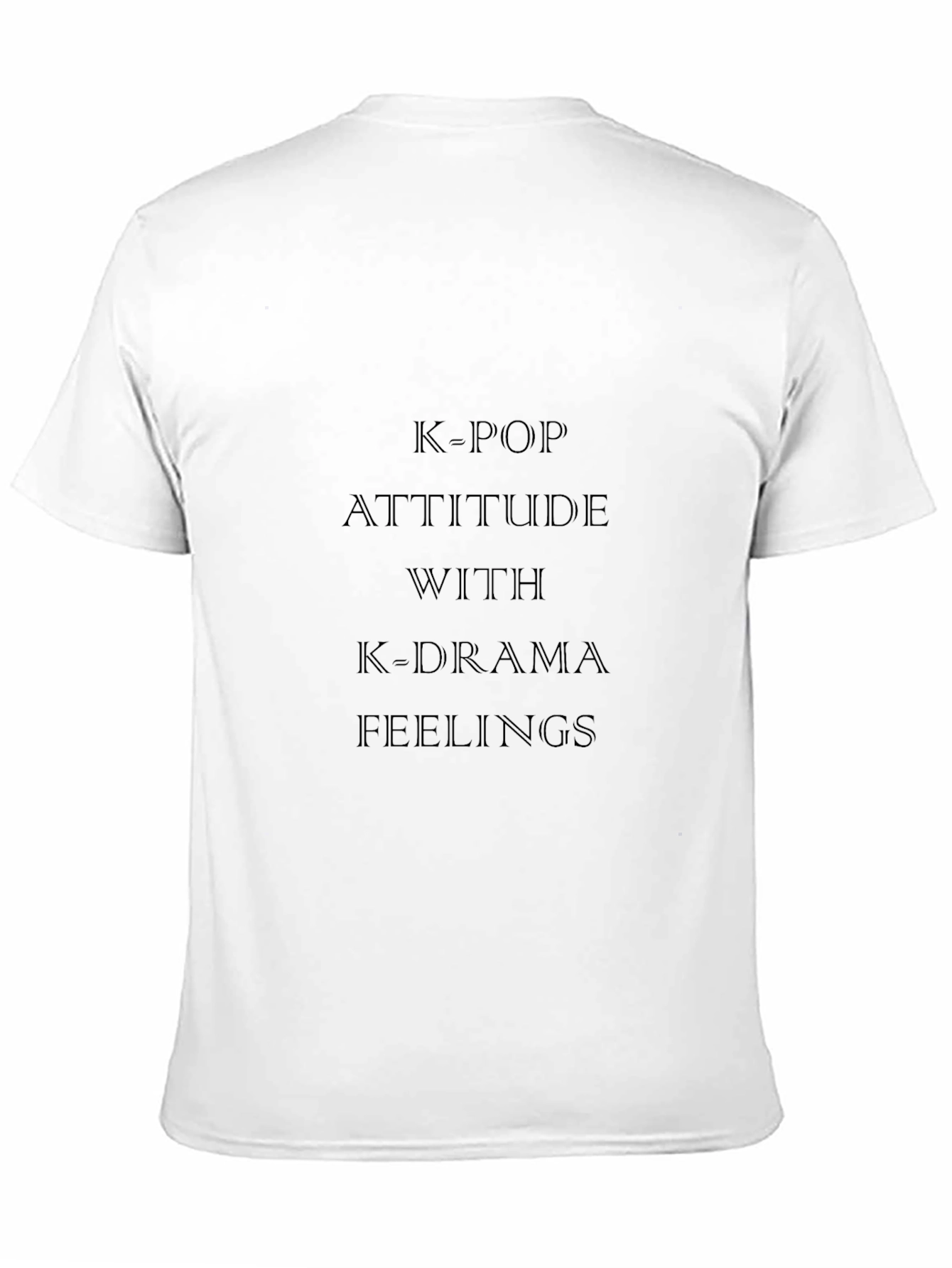 K-Pop Attitude Black Graphic Tee