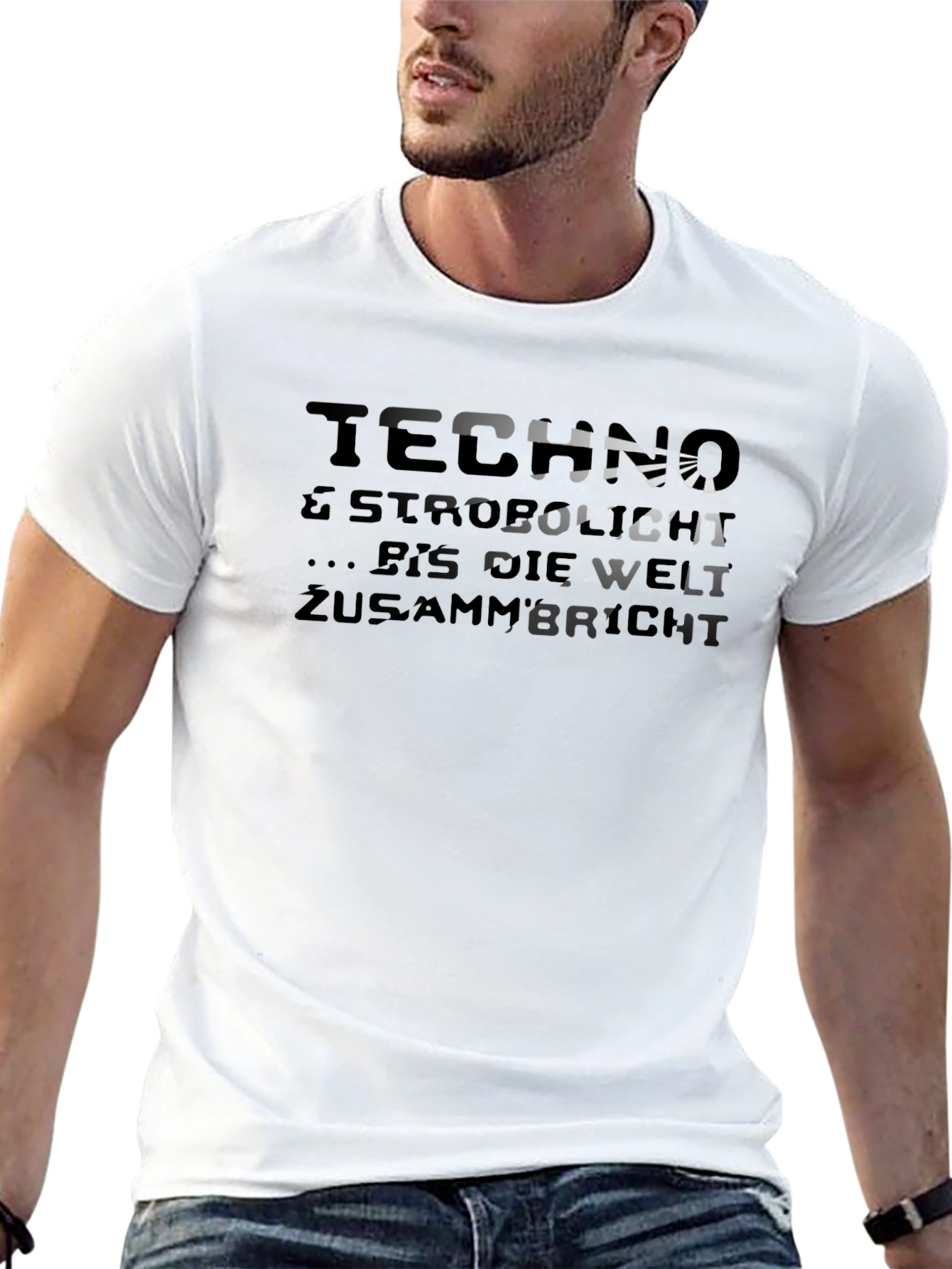 Techno Stroboscopic T-Shirt - Rave Party Ready