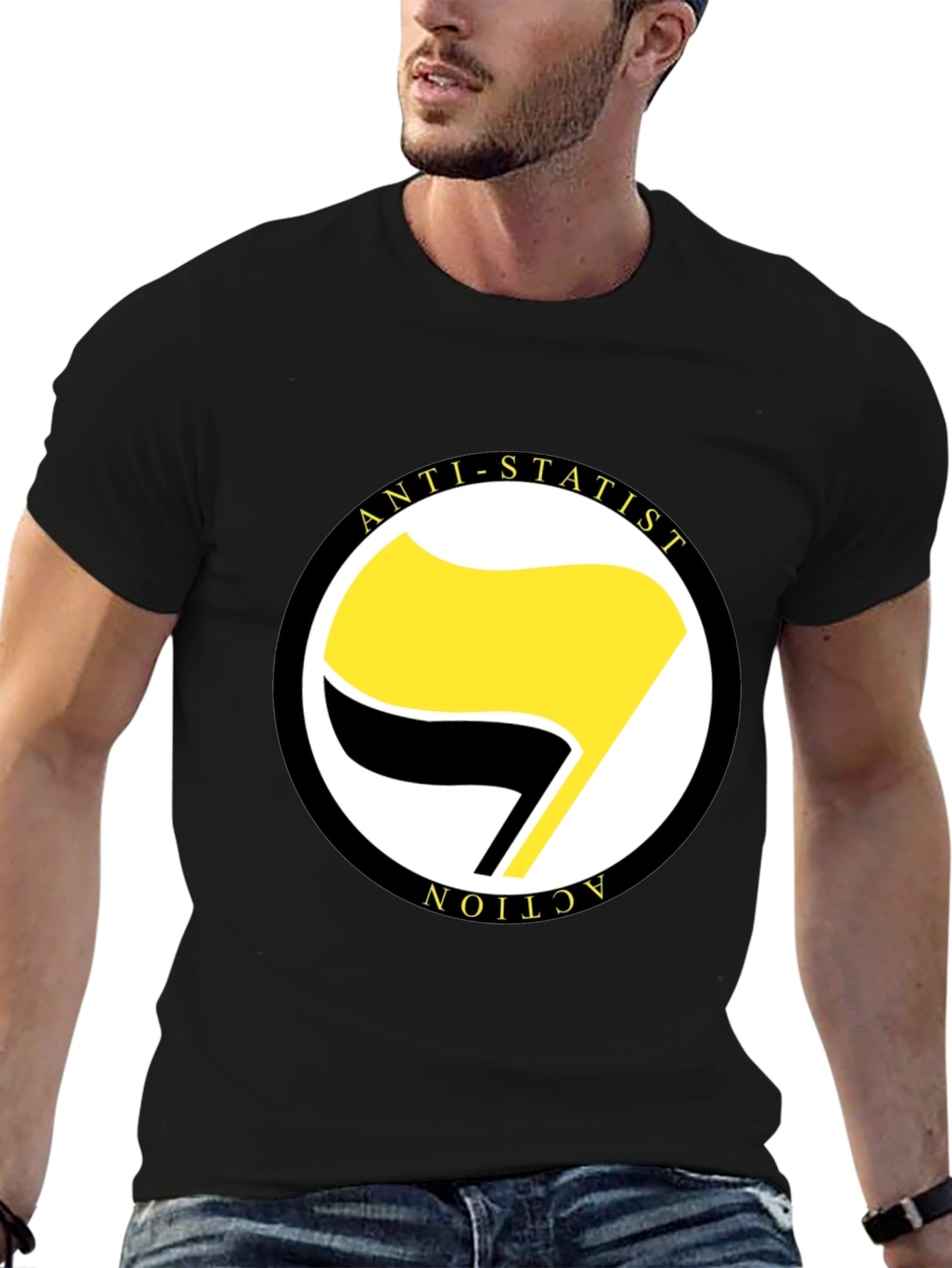 Anti-Statist Action T-Shirt Anarcho-Syndicalism