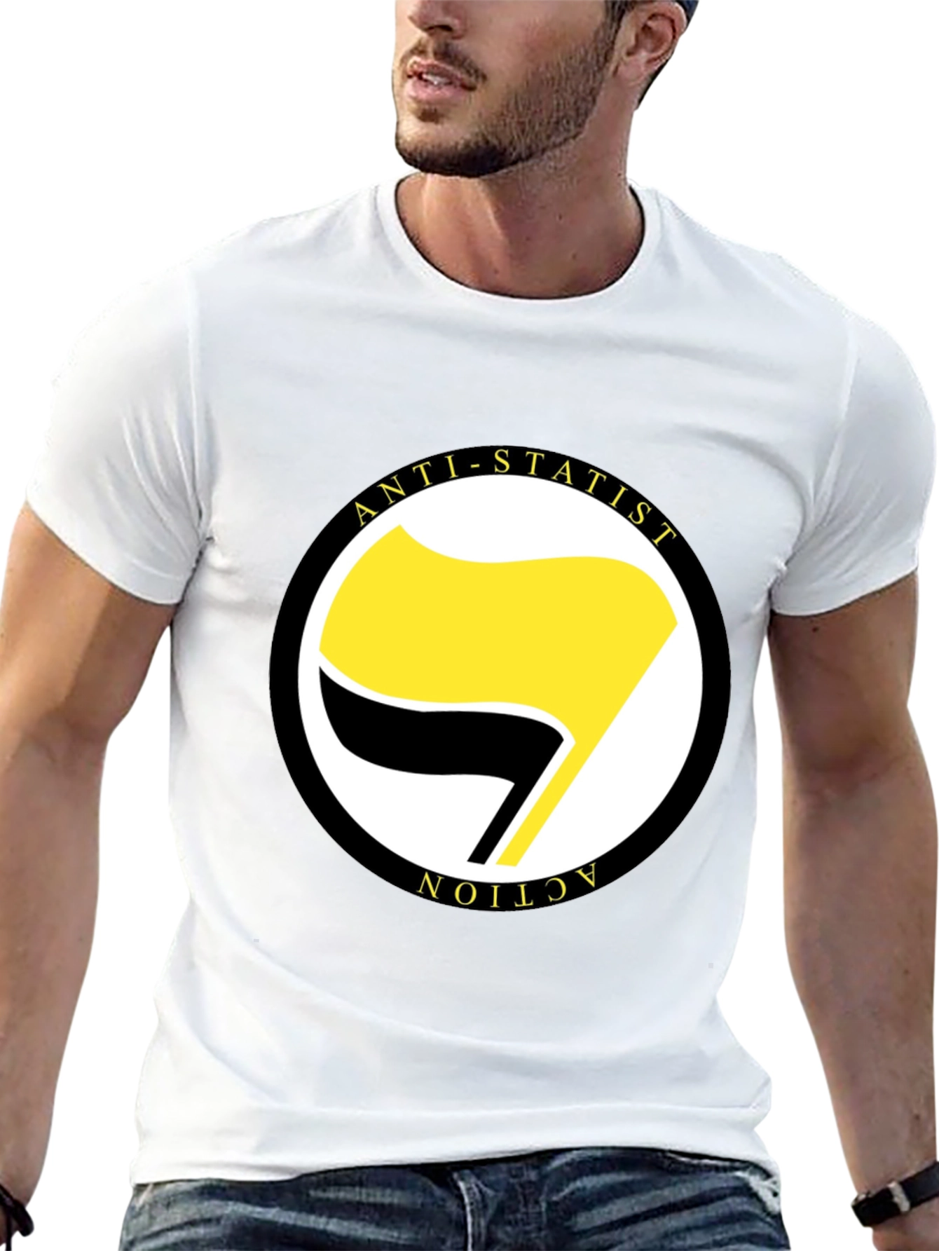 Anti-Statist Action T-Shirt Anarcho-Syndicalism