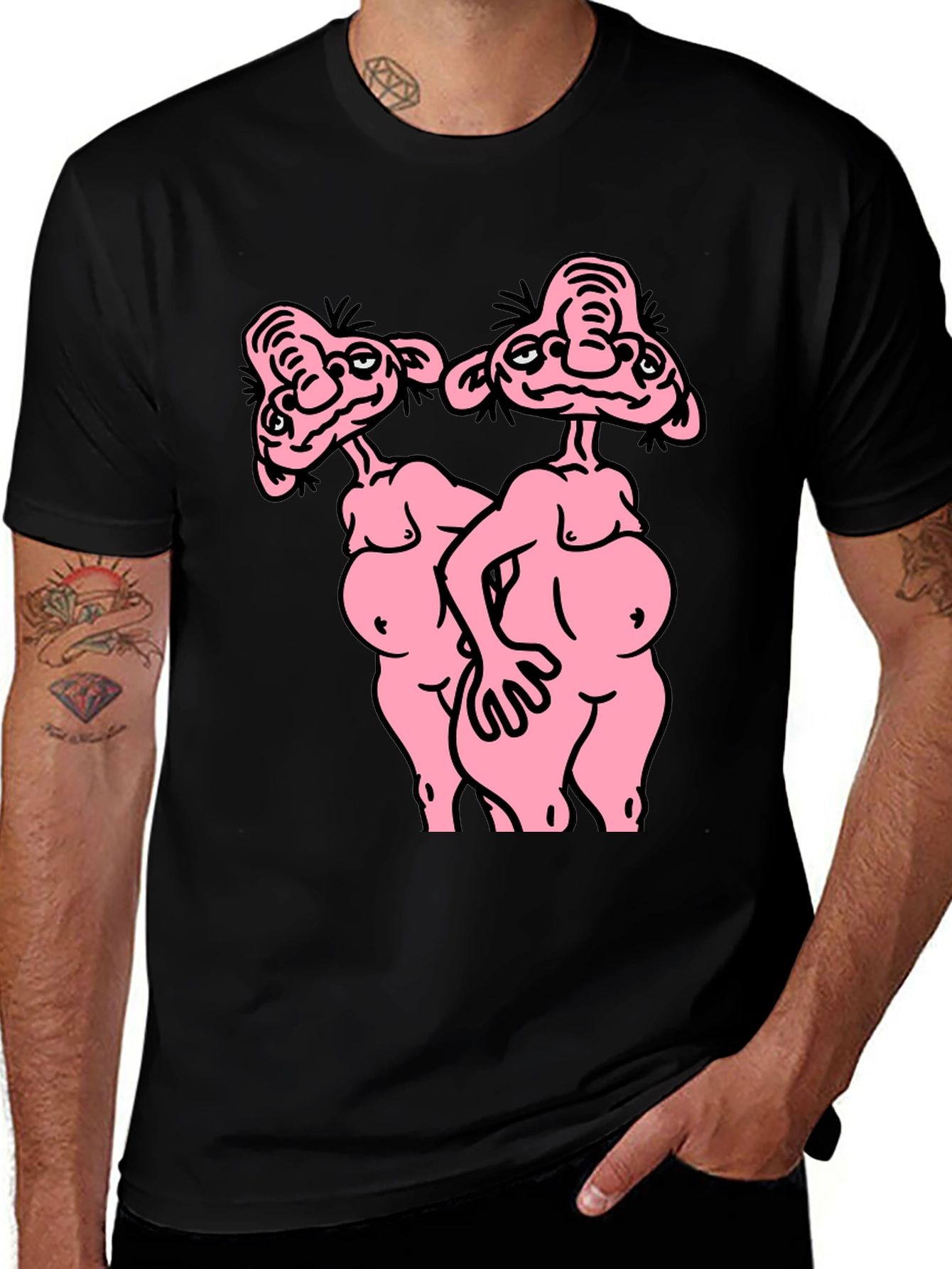 Funny Cartoon Graphic T-Shirt