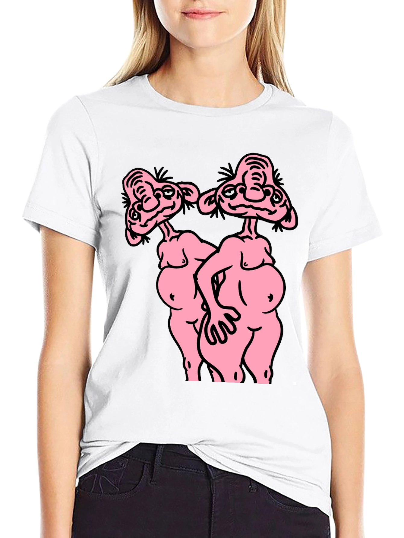 Funny Cartoon Graphic T-Shirt