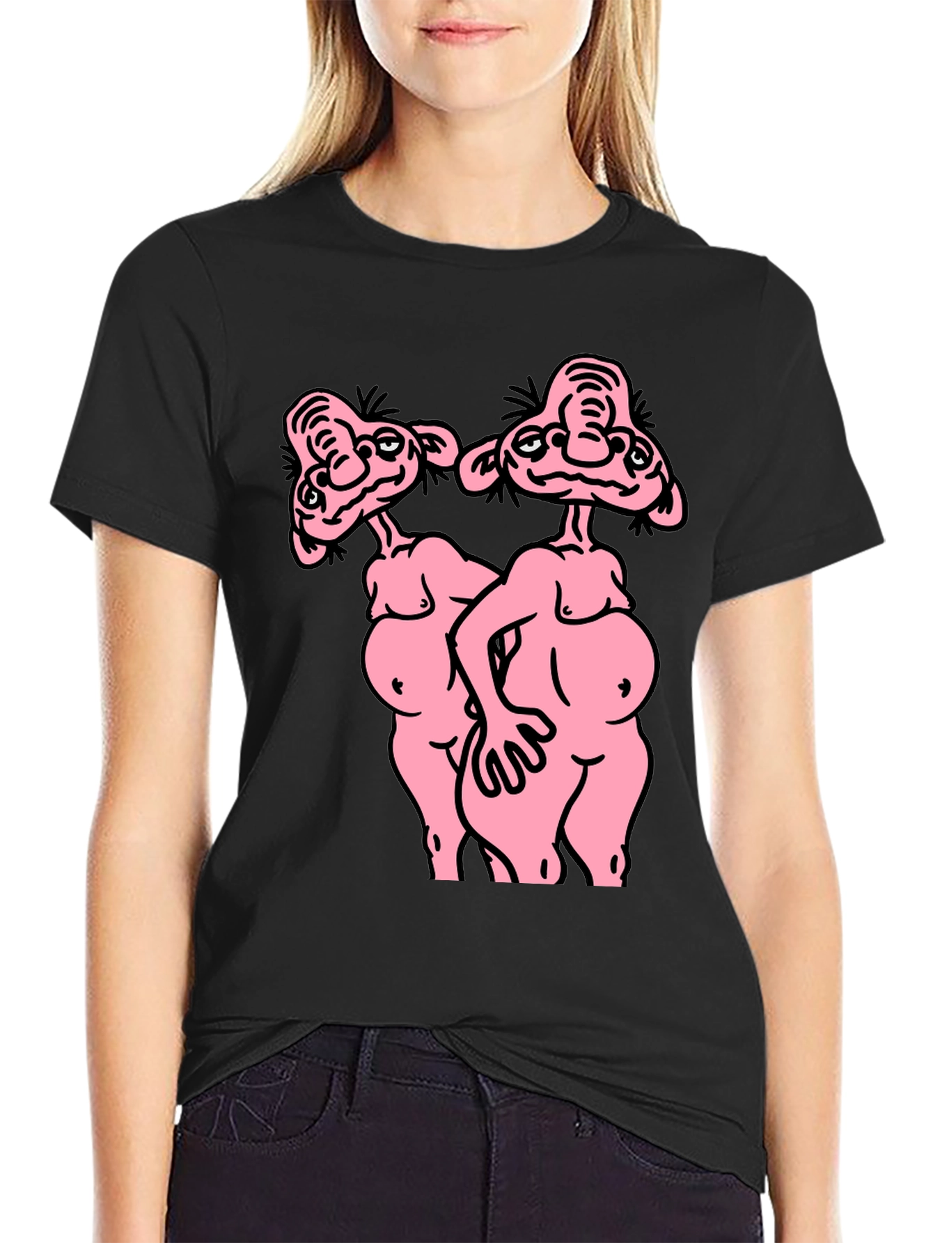 Funny Cartoon Graphic T-Shirt