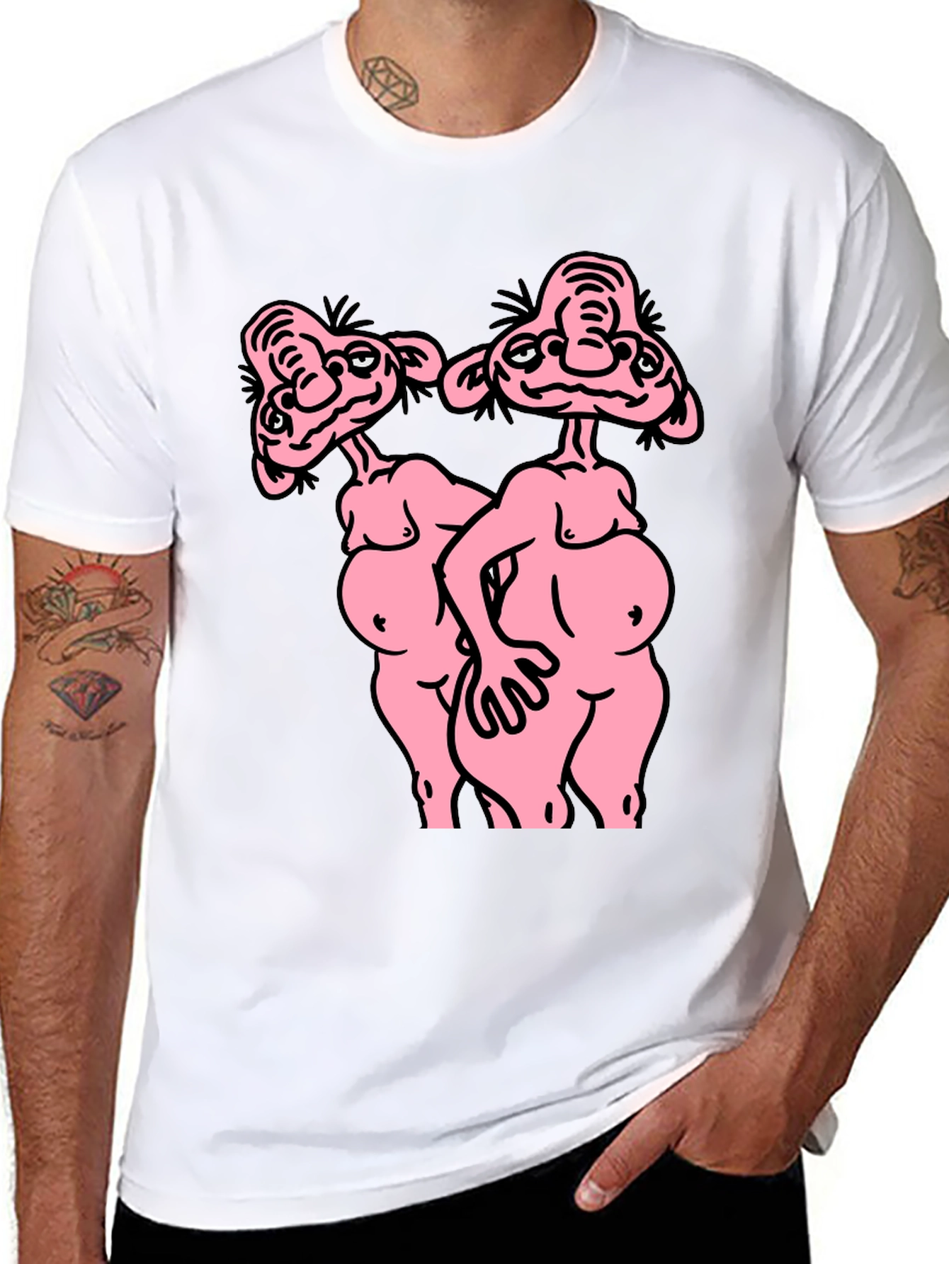 Funny Cartoon Graphic T-Shirt