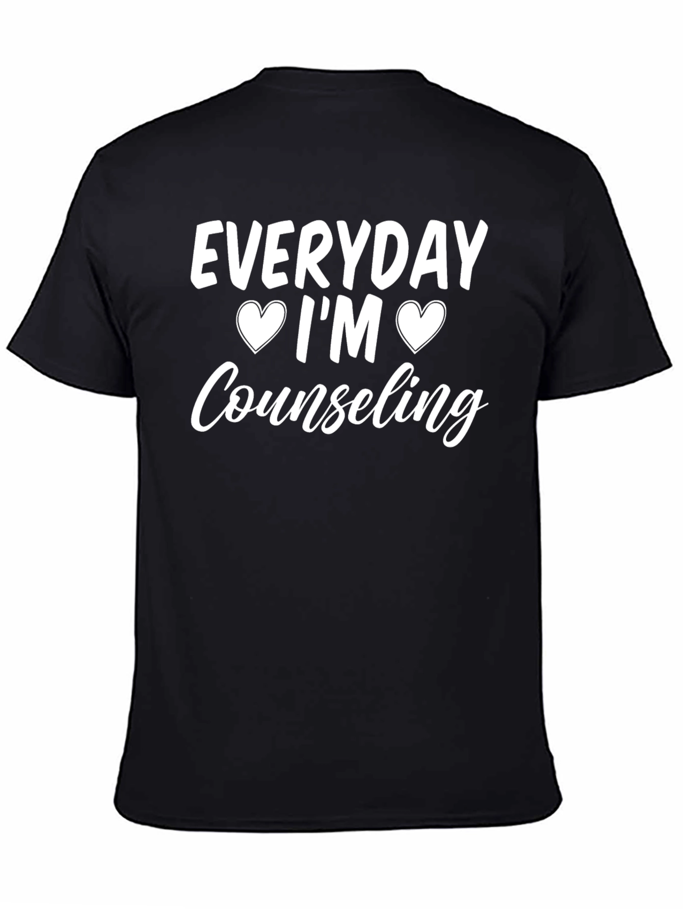 Everyday Im Counseling Black T-Shirt