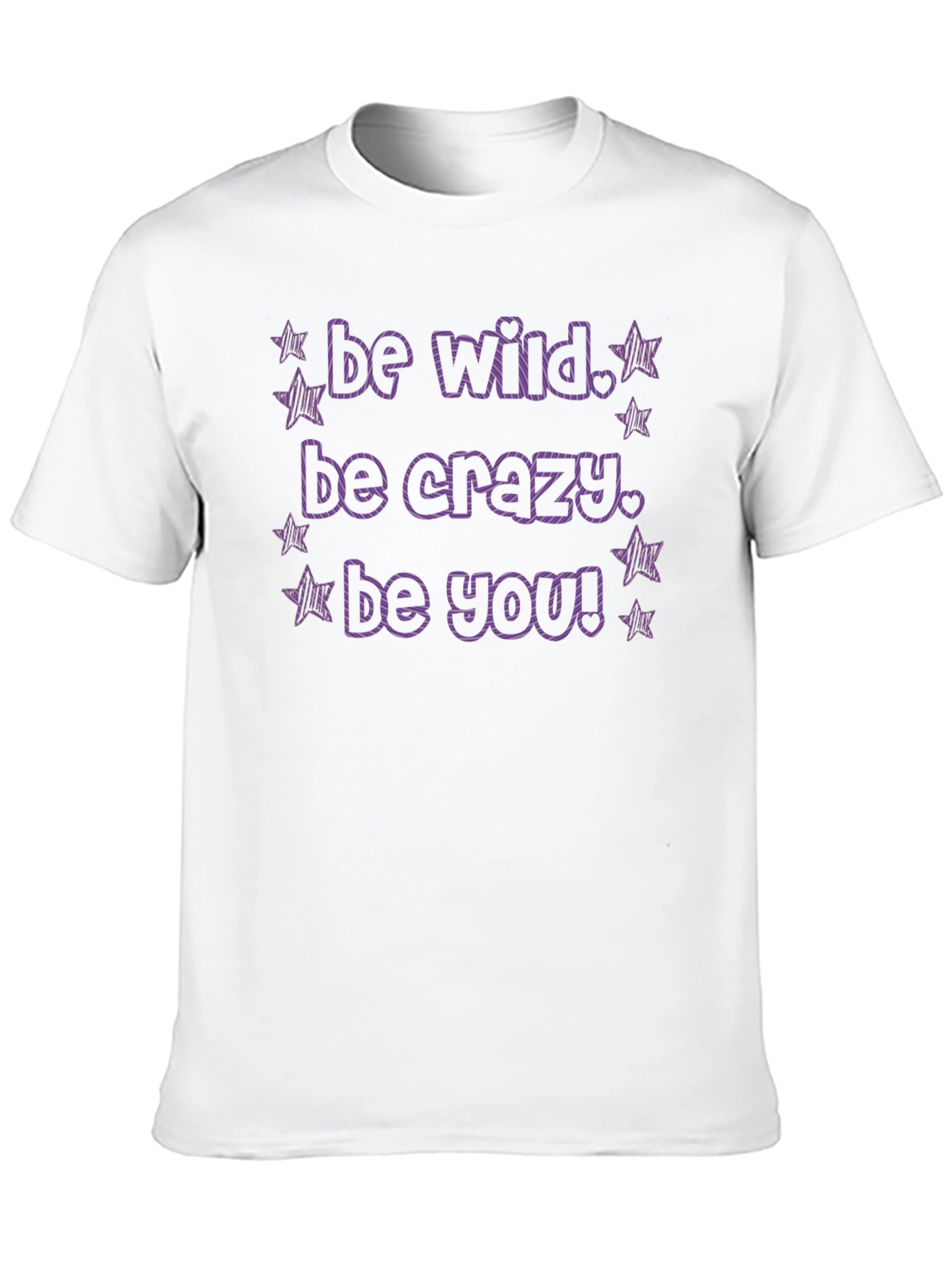 Be Wild Be Crazy T-Shirt - Black Graphic Tee