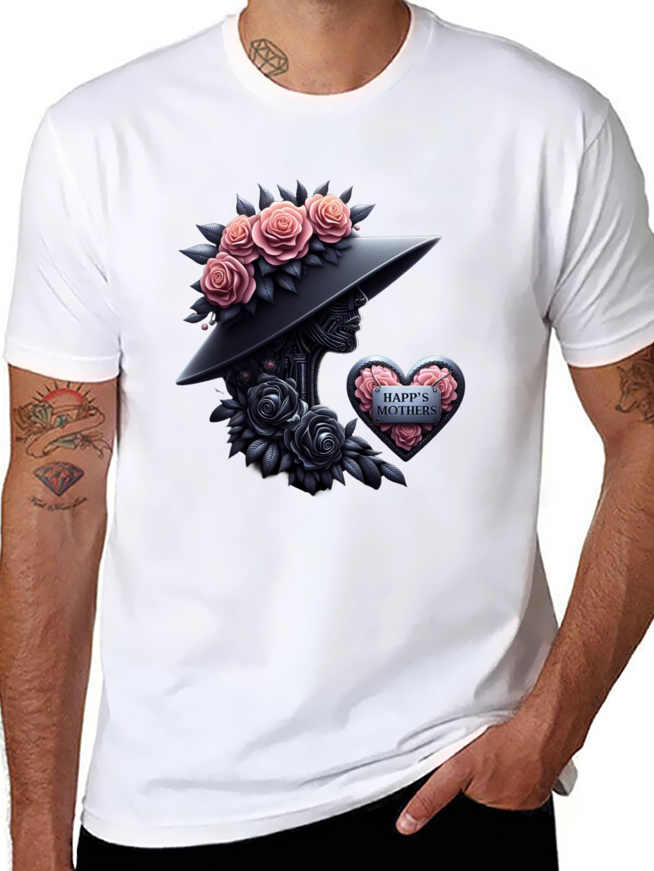 Floral Happy Mothers Day T-Shirt
