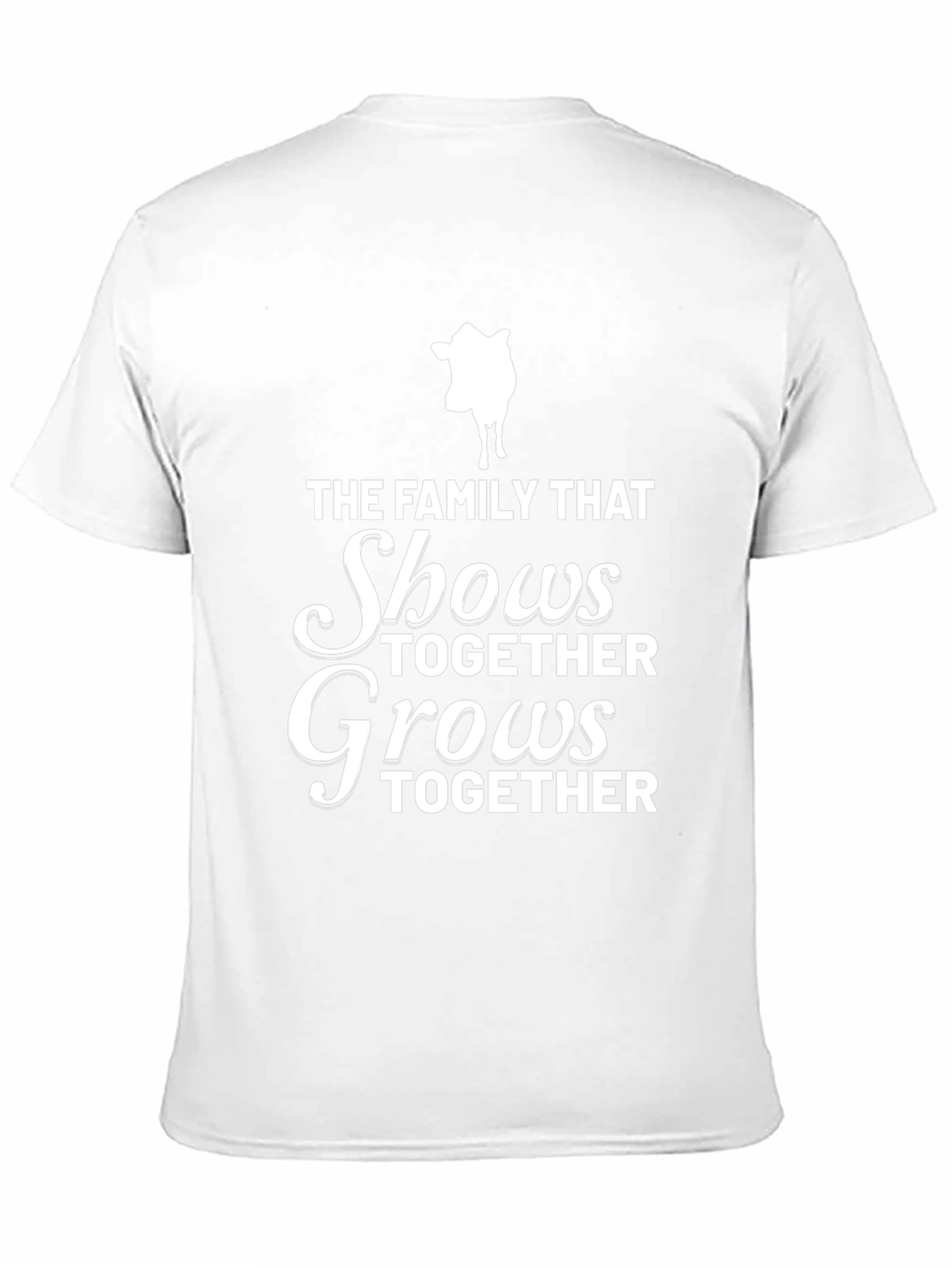 Family Show Cow Black T-Shirt