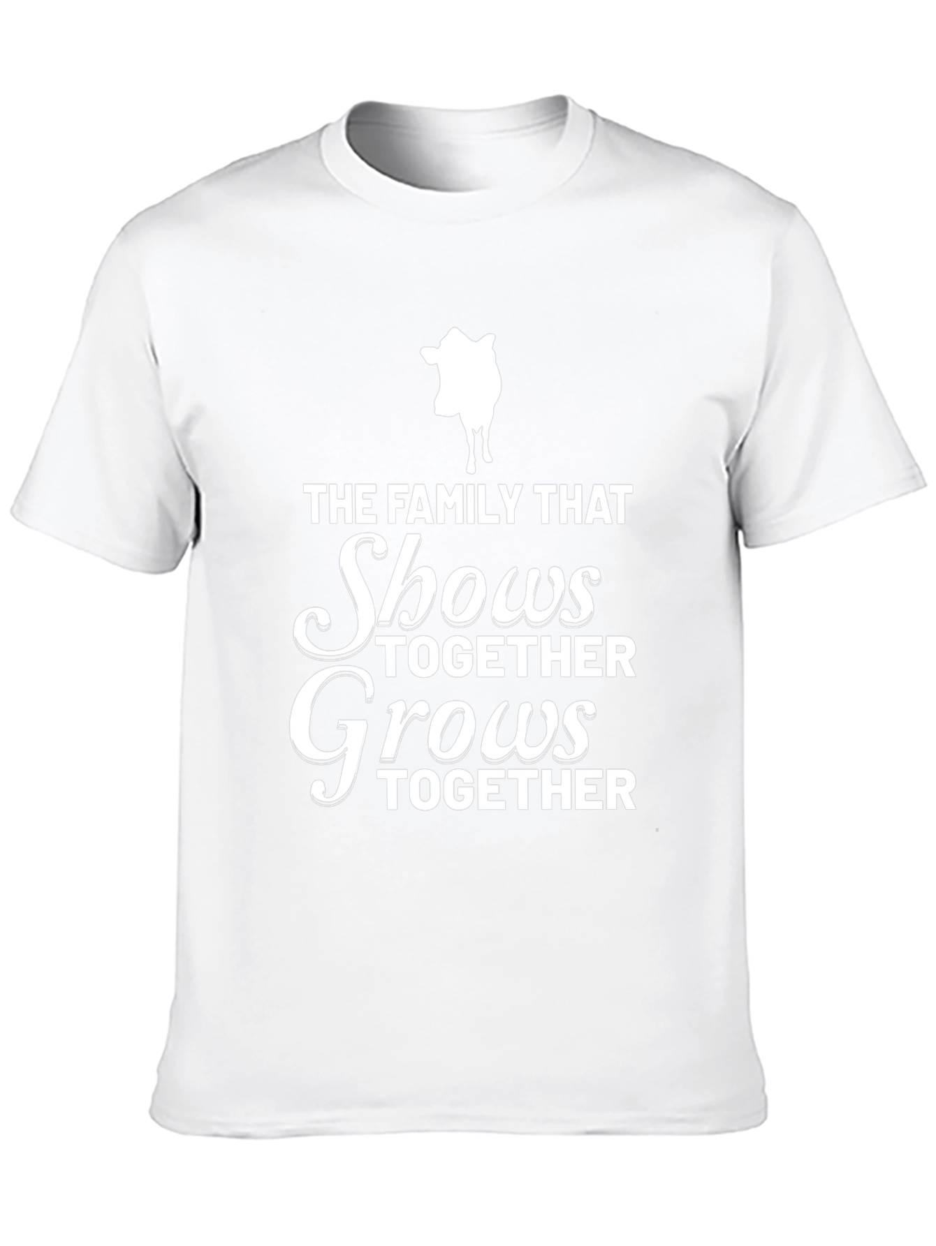 Family Show Cow Black T-Shirt