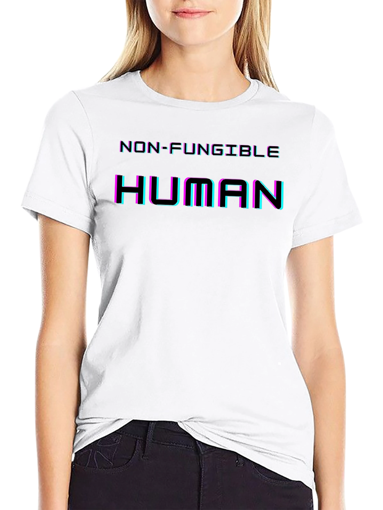 Non-Fungible Human Graphic Tee - Black