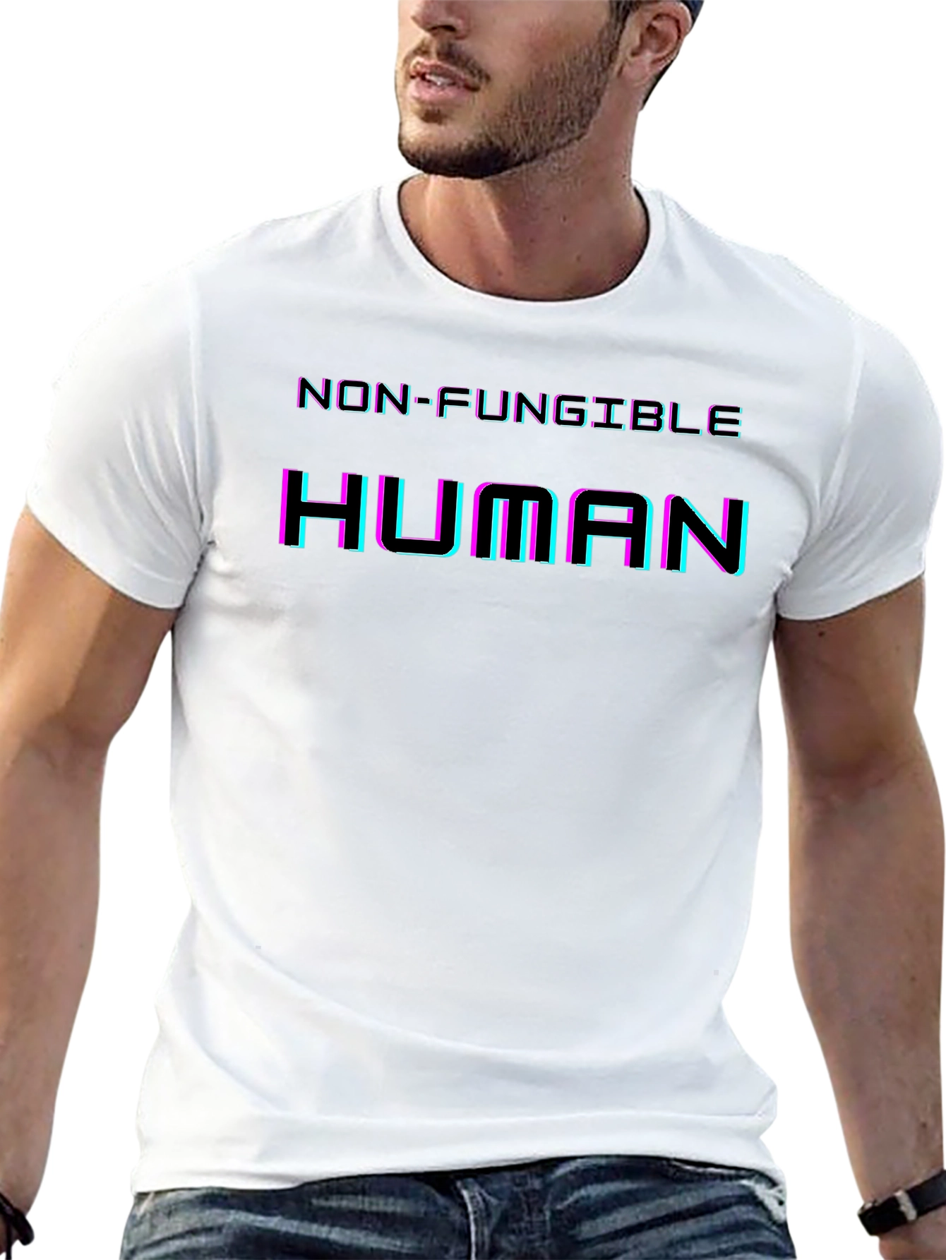 Non-Fungible Human Graphic Tee - Black