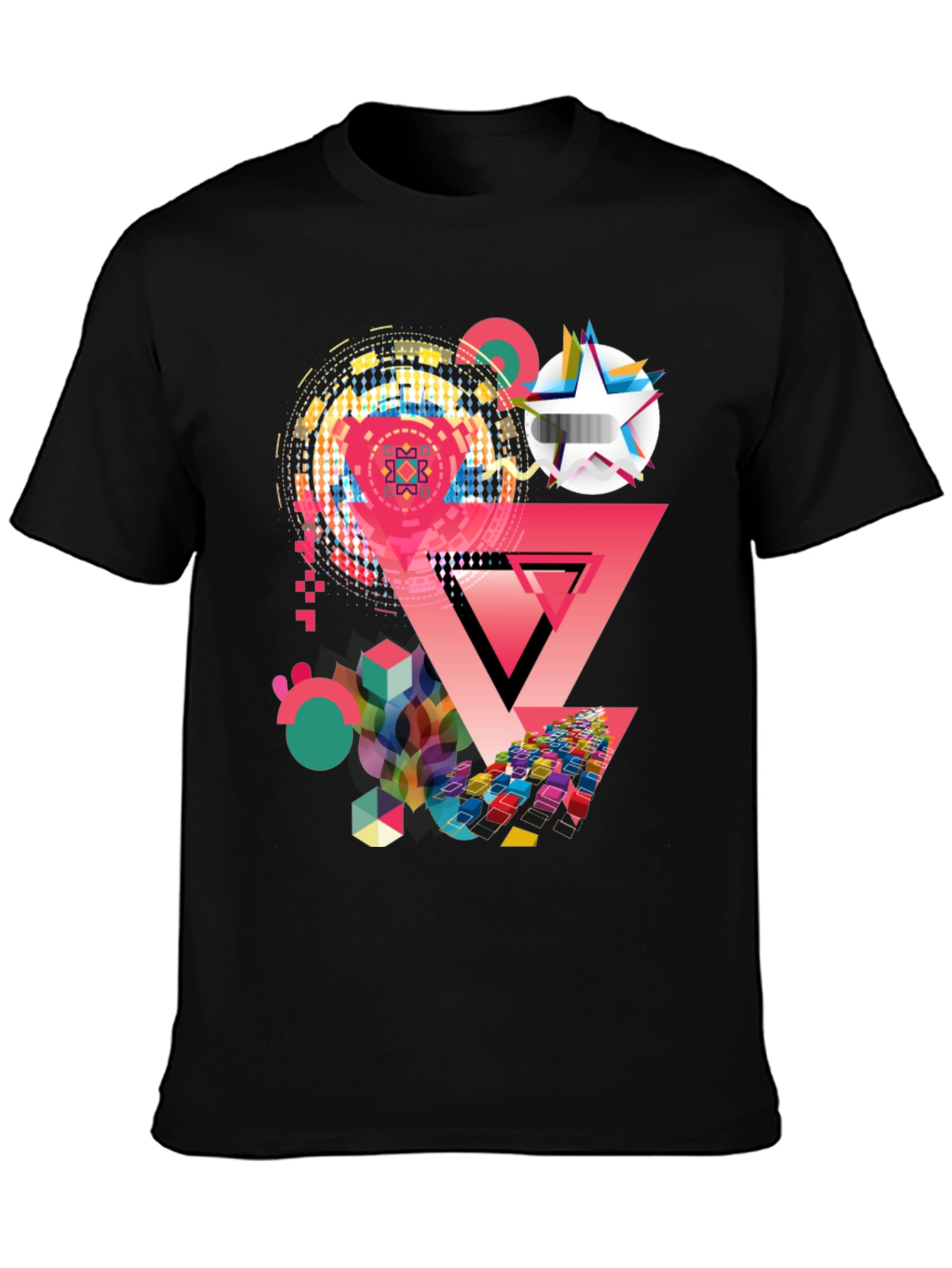 Geometric Graphic Print T-Shirt
