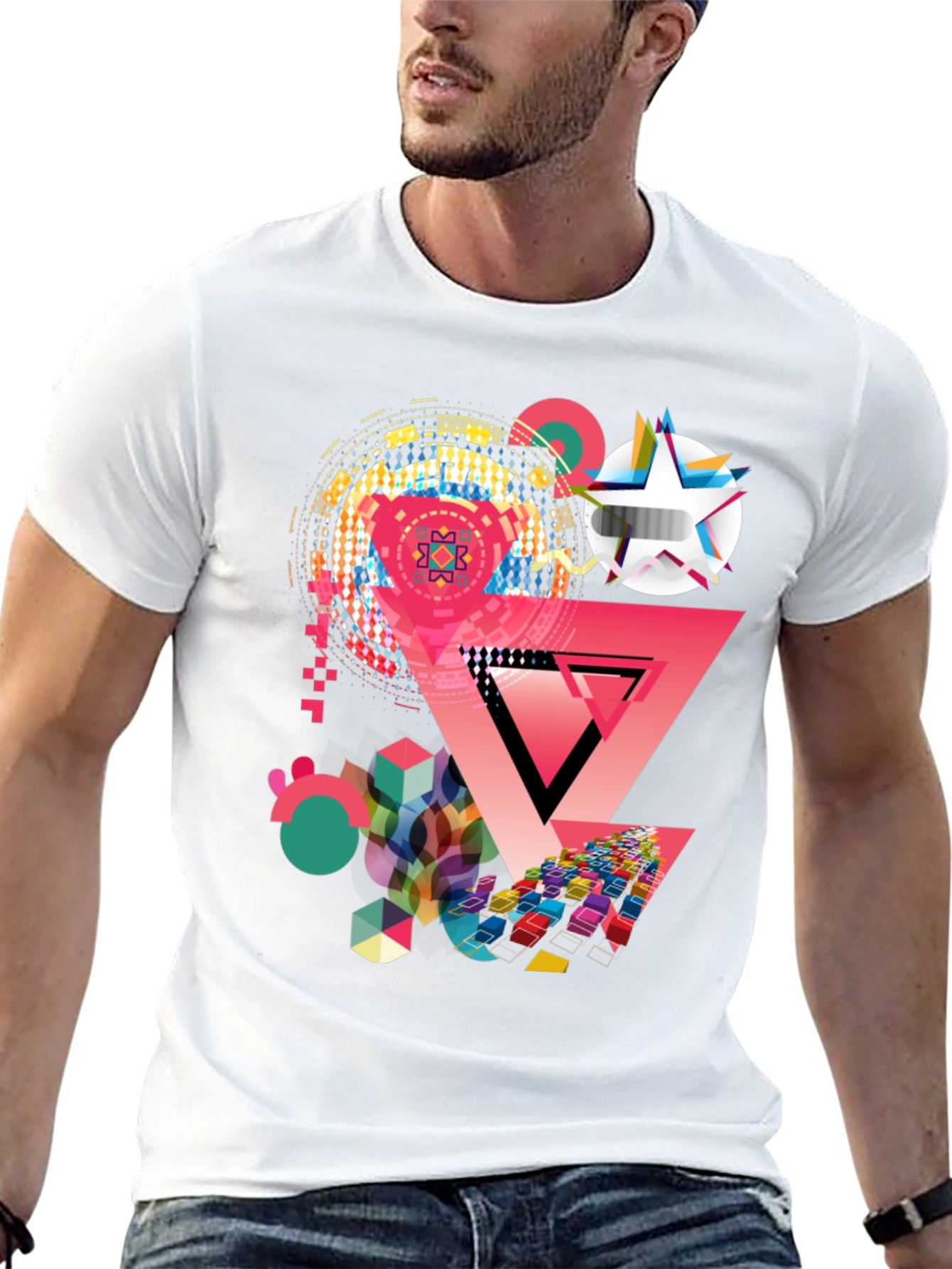 Geometric Graphic Print T-Shirt