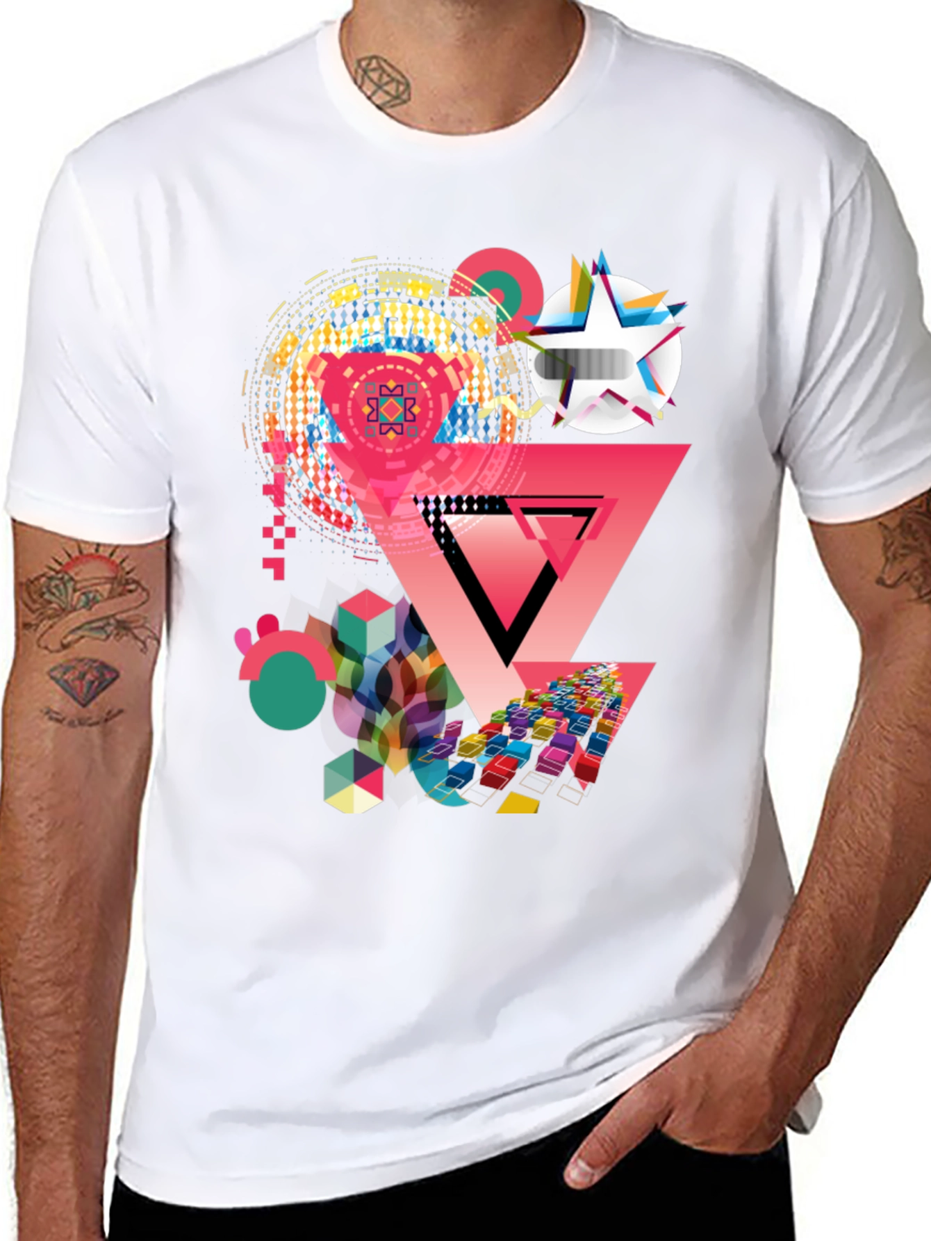 Geometric Graphic Print T-Shirt