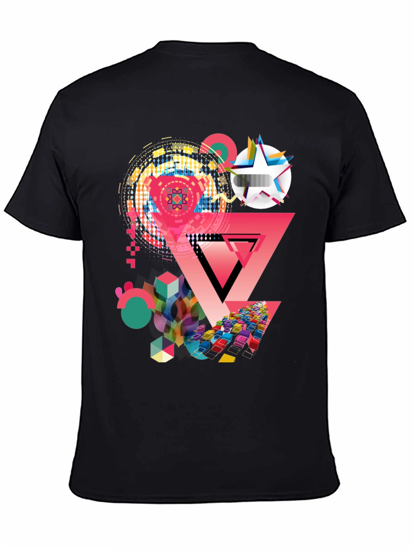 Geometric Graphic Print T-Shirt