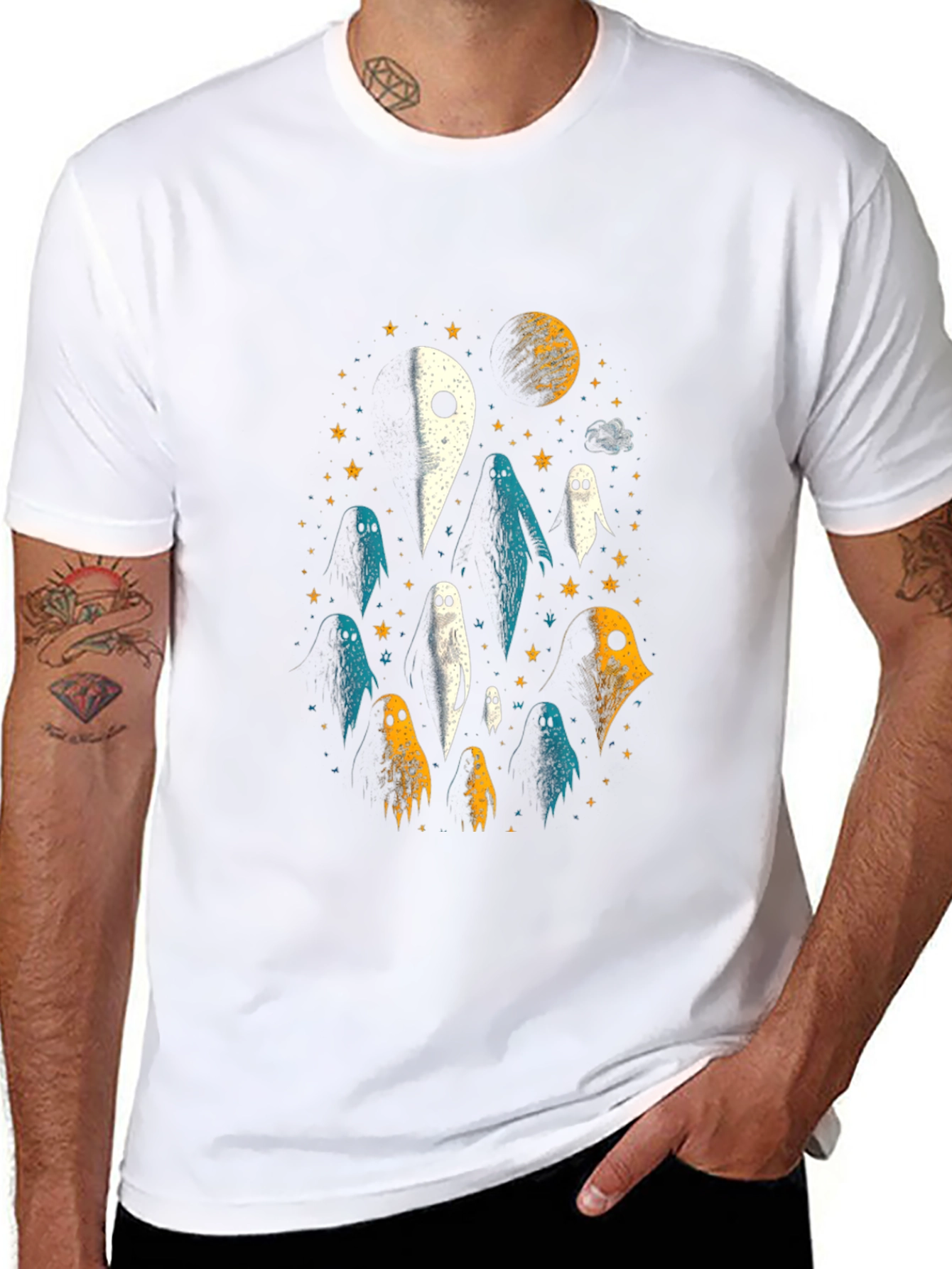 Ghostly Black T-Shirt