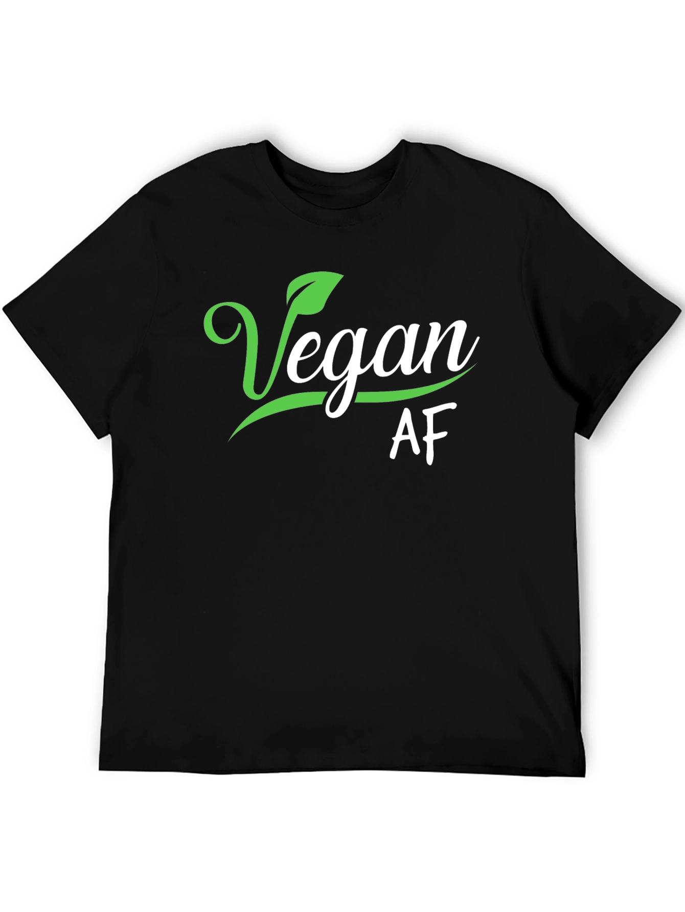 Vegan AF Black Graphic Tee Shirt