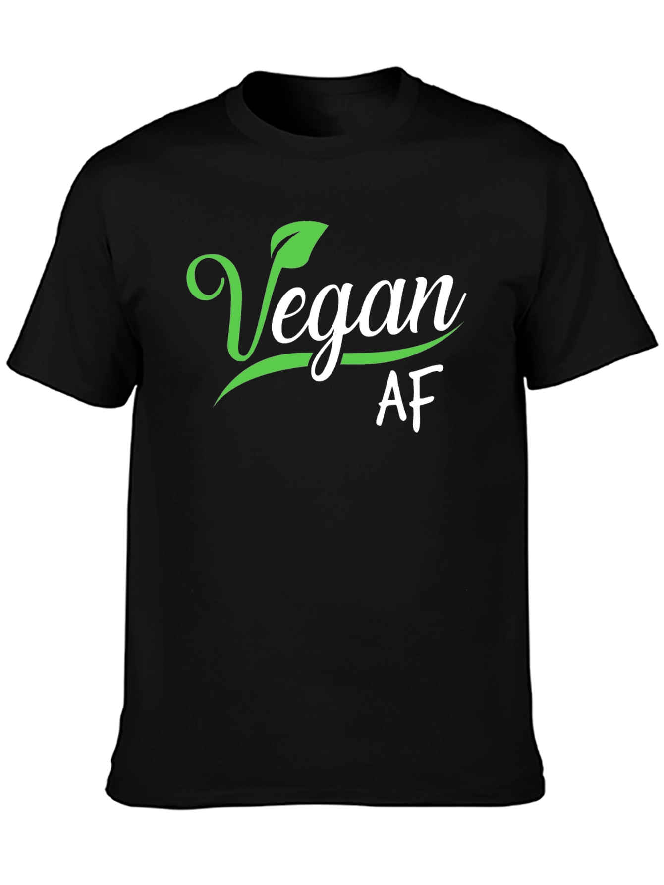 Vegan AF Black Graphic Tee Shirt