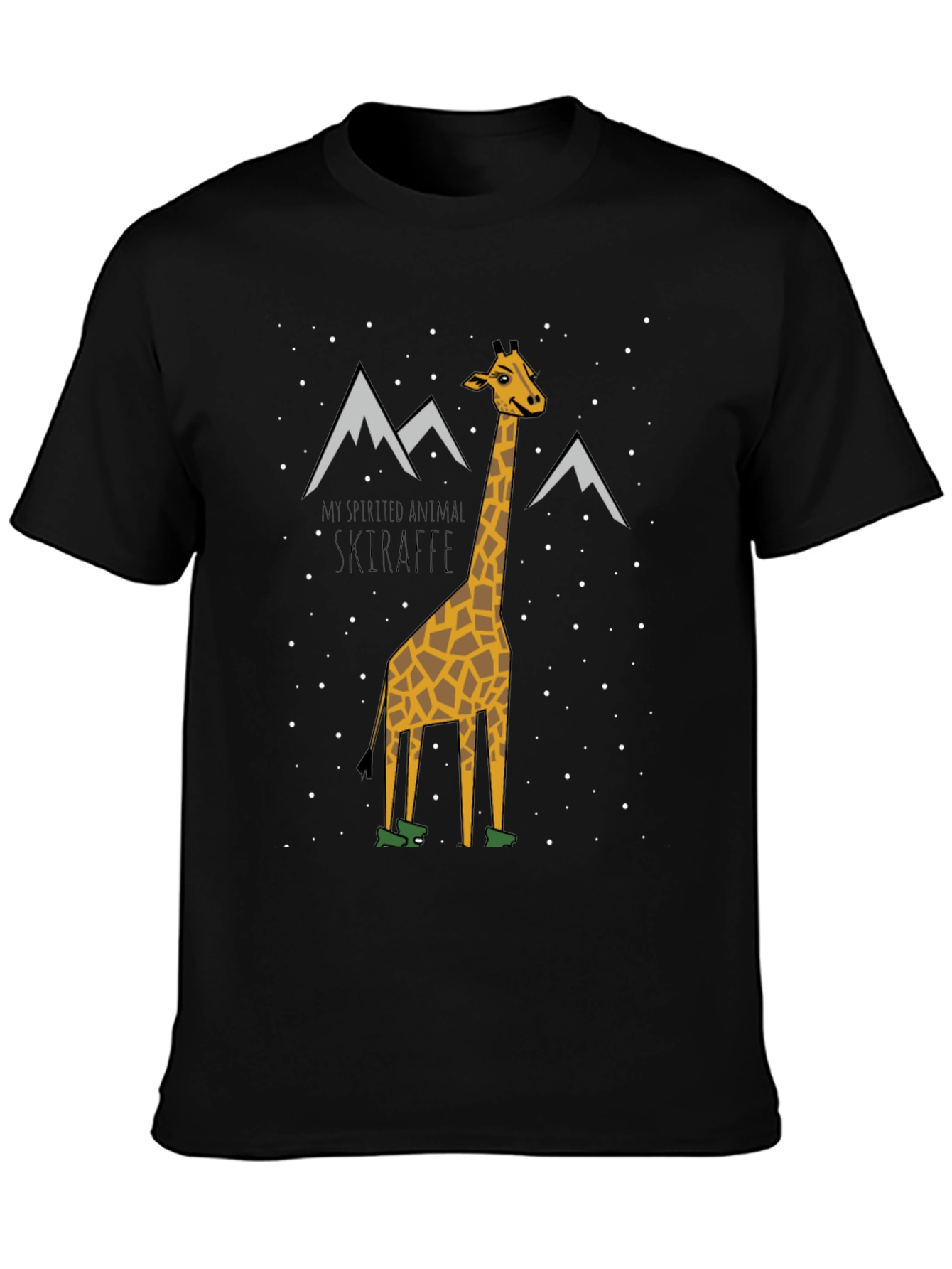 SkiRaffe T-Shirt - My Spirited Animal
