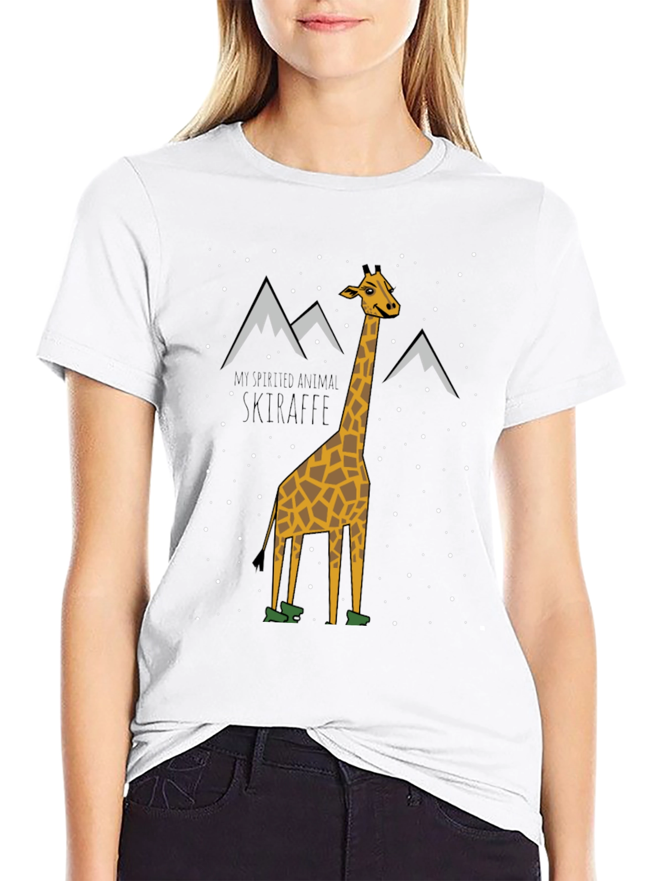 SkiRaffe T-Shirt - My Spirited Animal