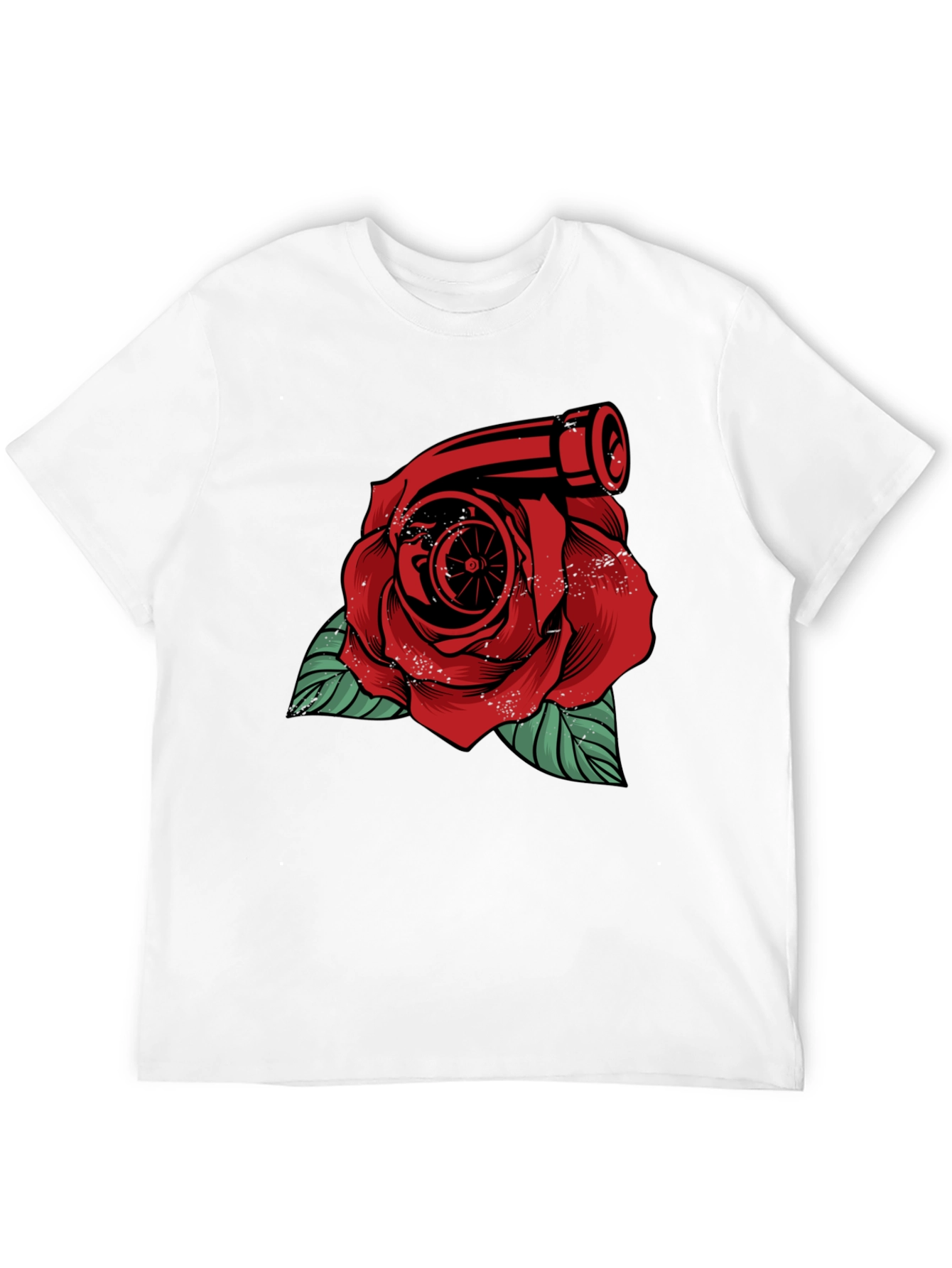 Turbo Rose Graphic Tee - Automotive Enthusiast