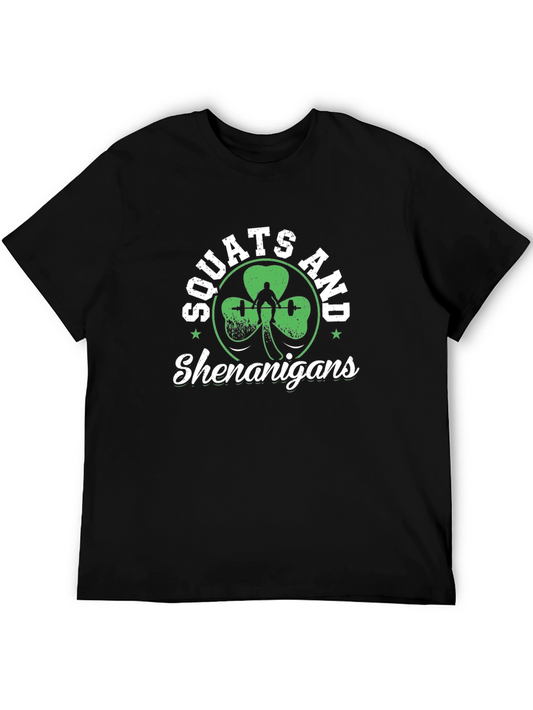 Squats and Shenanigans Black Graphic Tee
