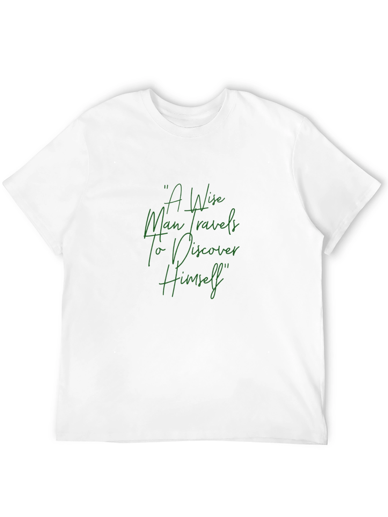 Wise Man Travels Graphic Tee - Black Cotton Blend