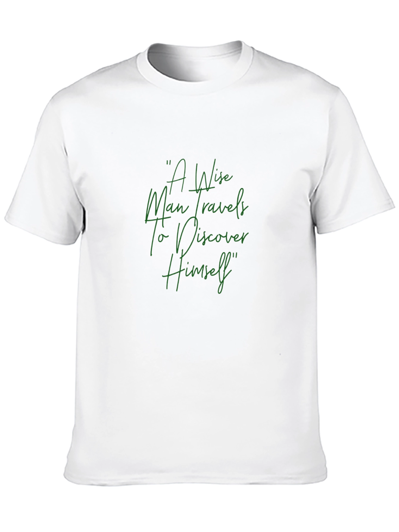 Wise Man Travels Graphic Tee - Black Cotton Blend