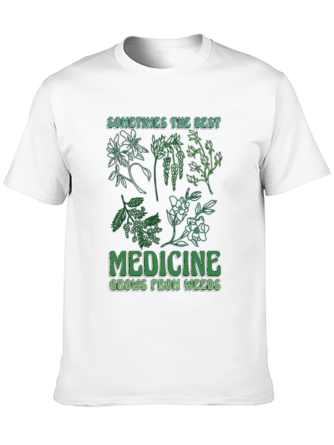 Herbal Medicine Graphic T-Shirt - Black