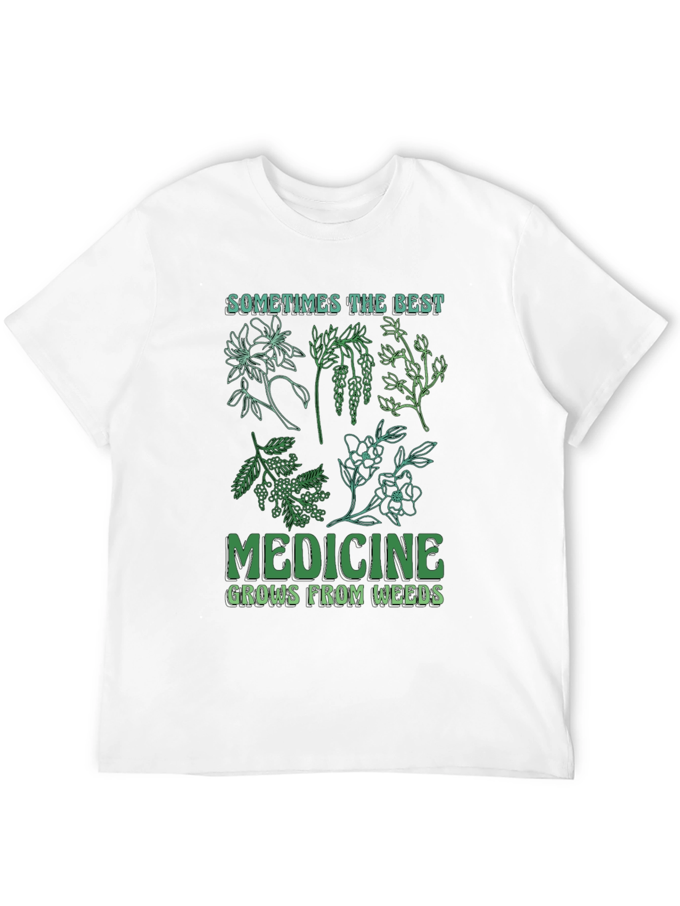 Herbal Medicine Graphic T-Shirt - Black