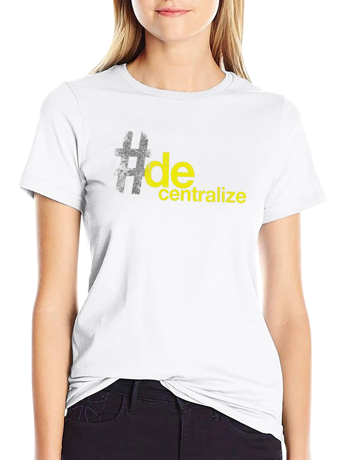 Decentralize Black Graphic T-Shirt