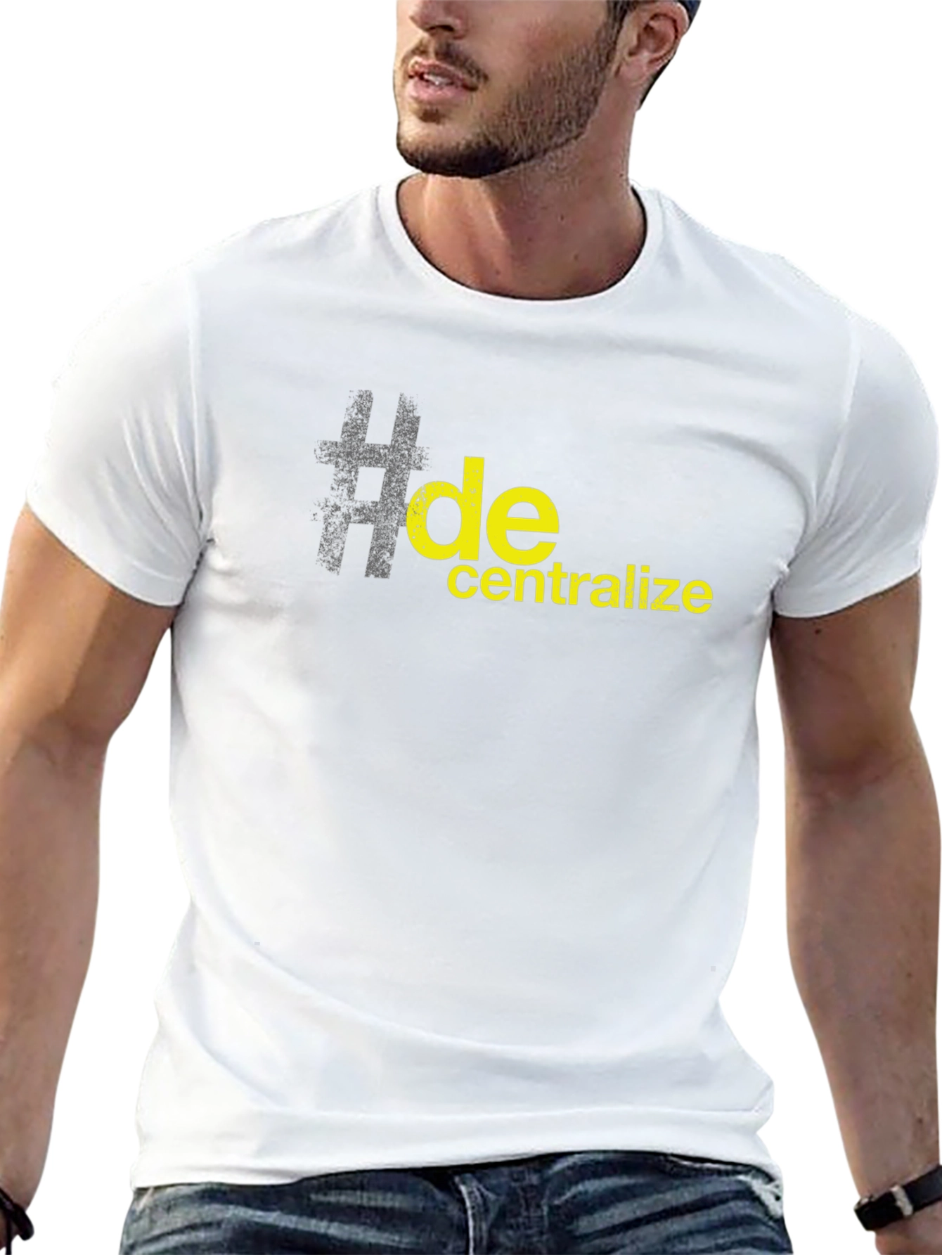 Decentralize Black Graphic T-Shirt