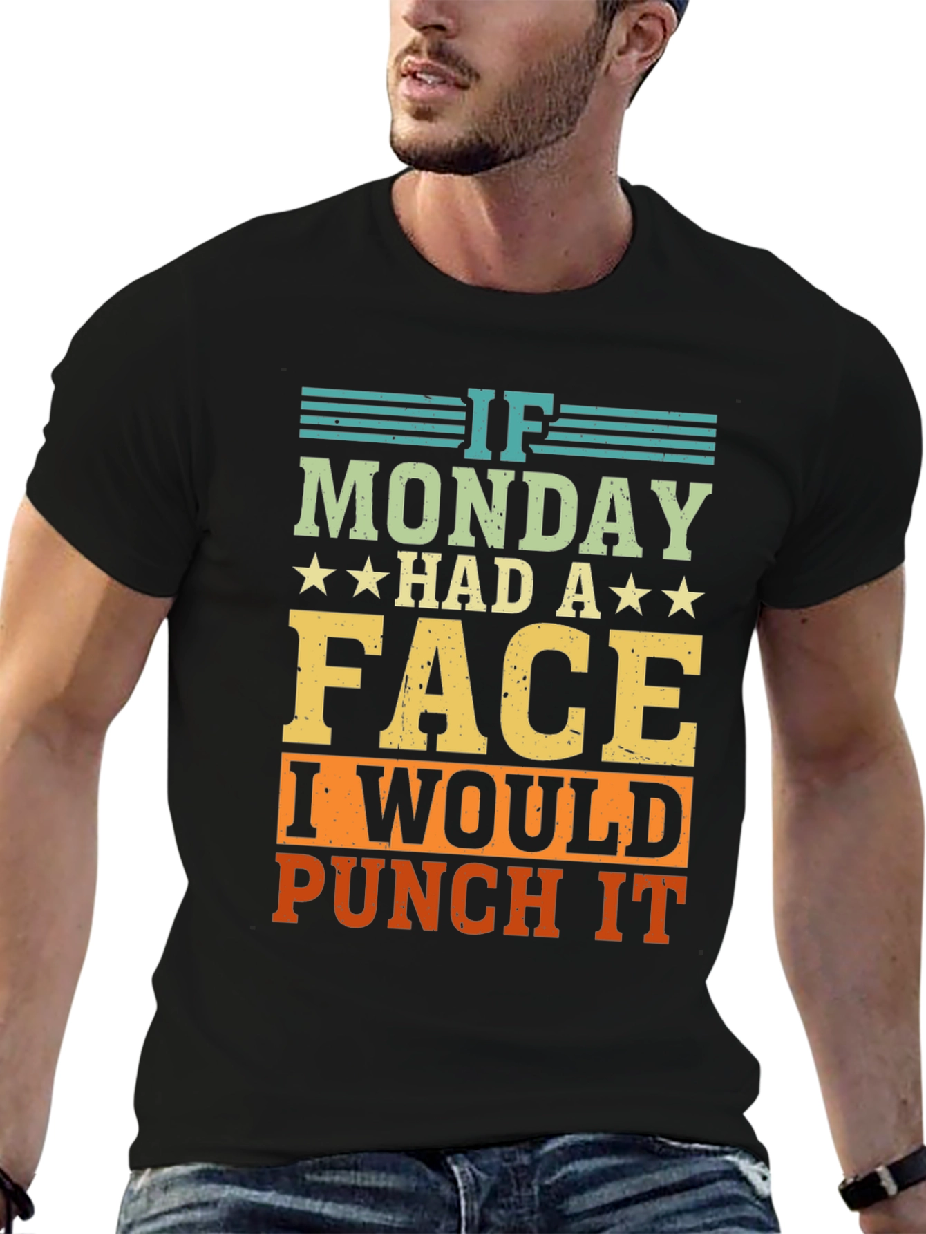 Funny If Monday Had A Face Graphic Tee
