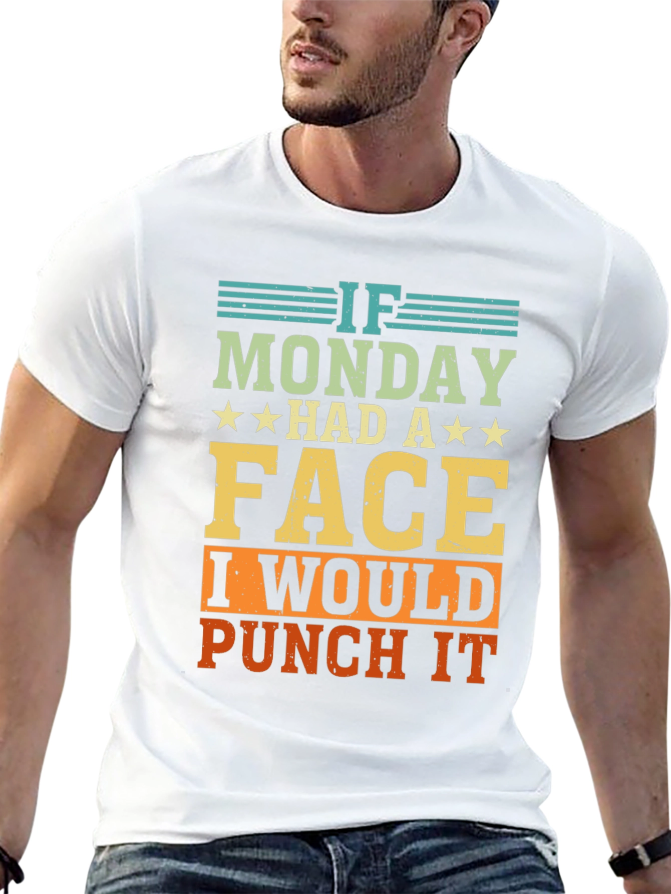 Funny If Monday Had A Face Graphic Tee