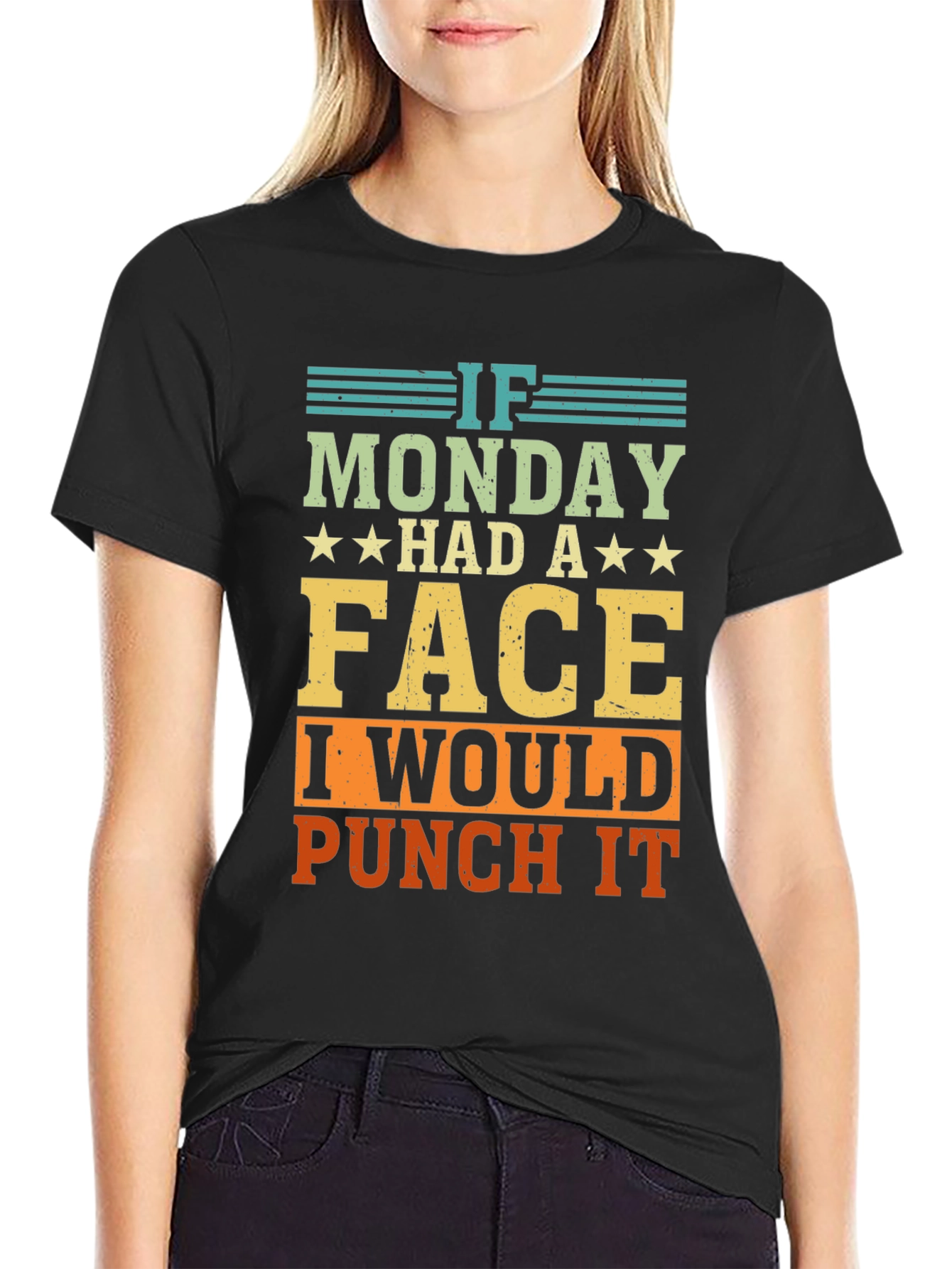 Funny If Monday Had A Face Graphic Tee