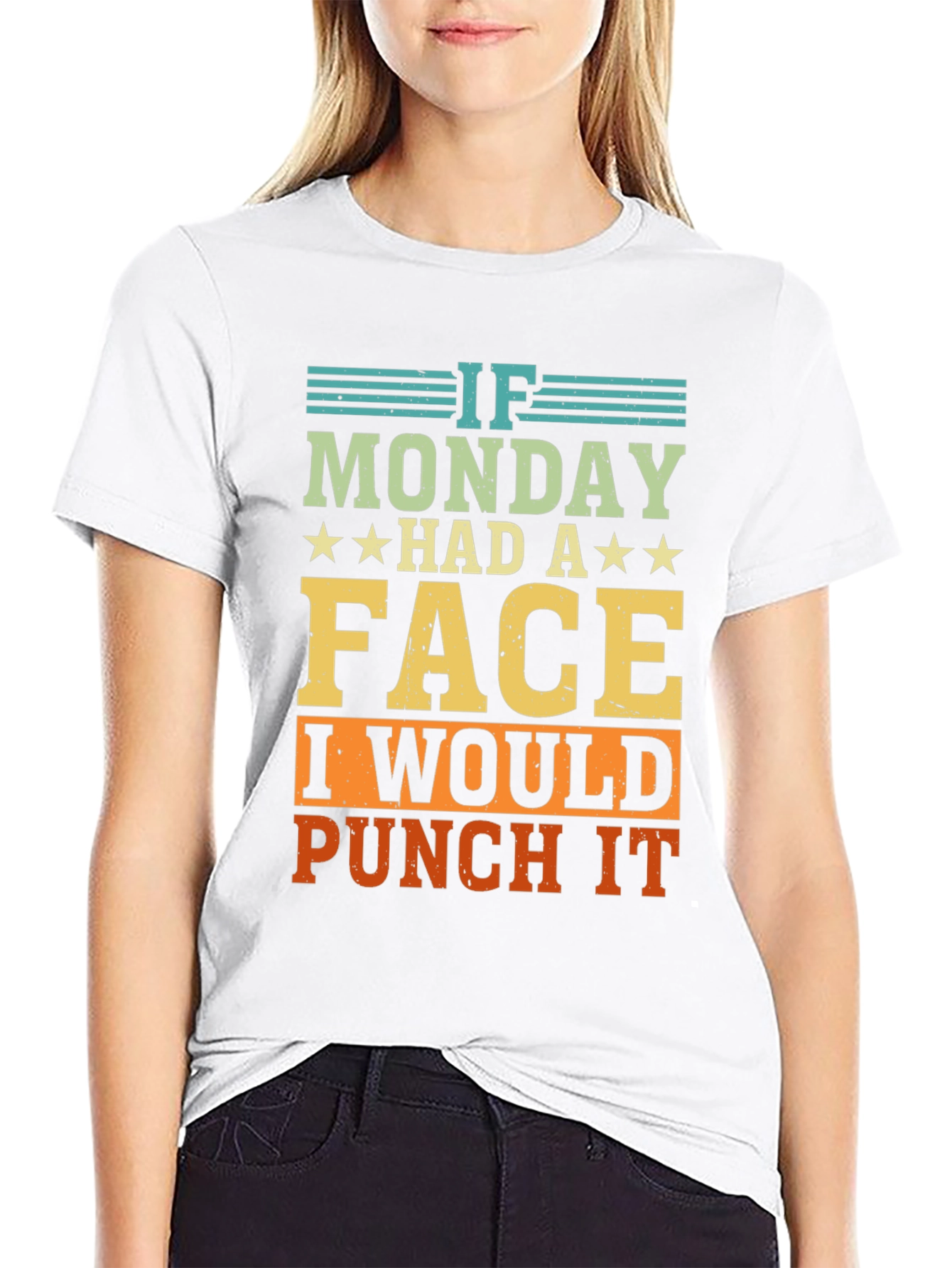 Funny If Monday Had A Face Graphic Tee