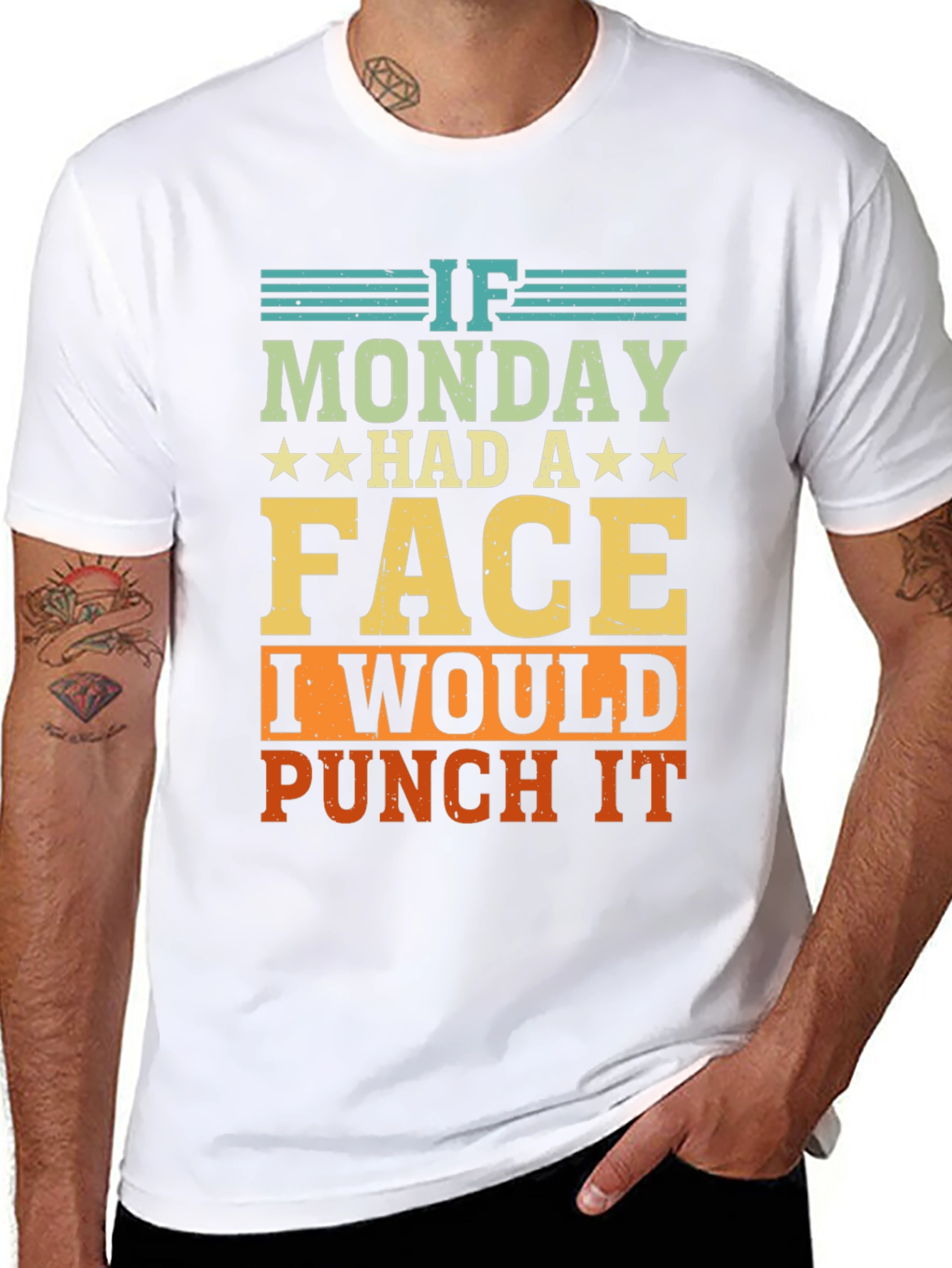Funny If Monday Had A Face Graphic Tee