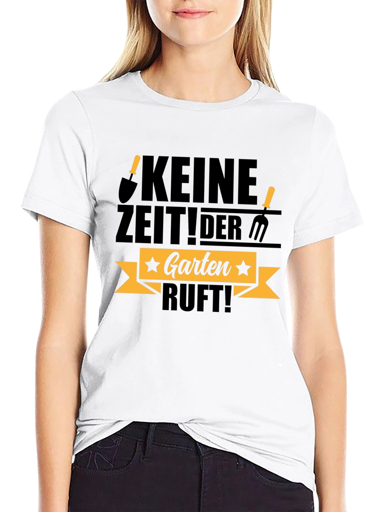 Keine Zeit! Der Garten Ruft! Black T-Shirt