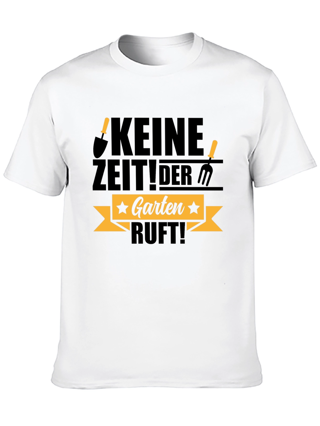Keine Zeit! Der Garten Ruft! Black T-Shirt