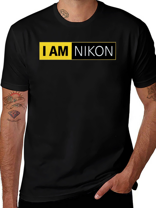 I AM NIKON Graphic Tee - Modern Photographer T-Shirt