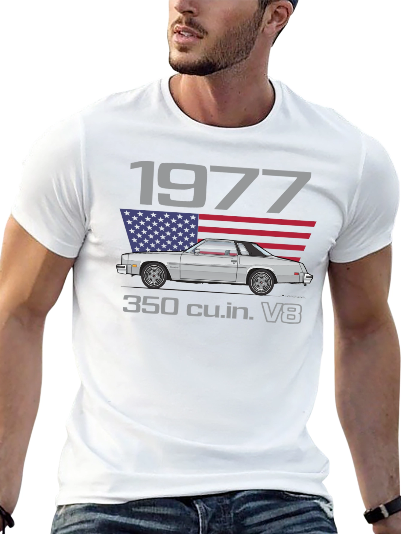 1977 Classic Car T-Shirt - American Made