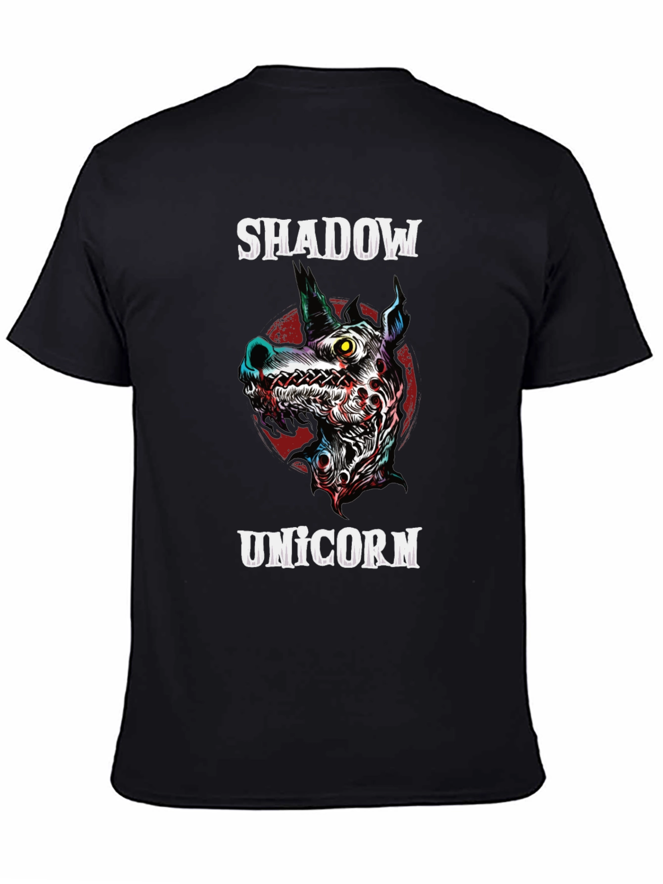 Shadow Unicorn Graphic Tee - Black