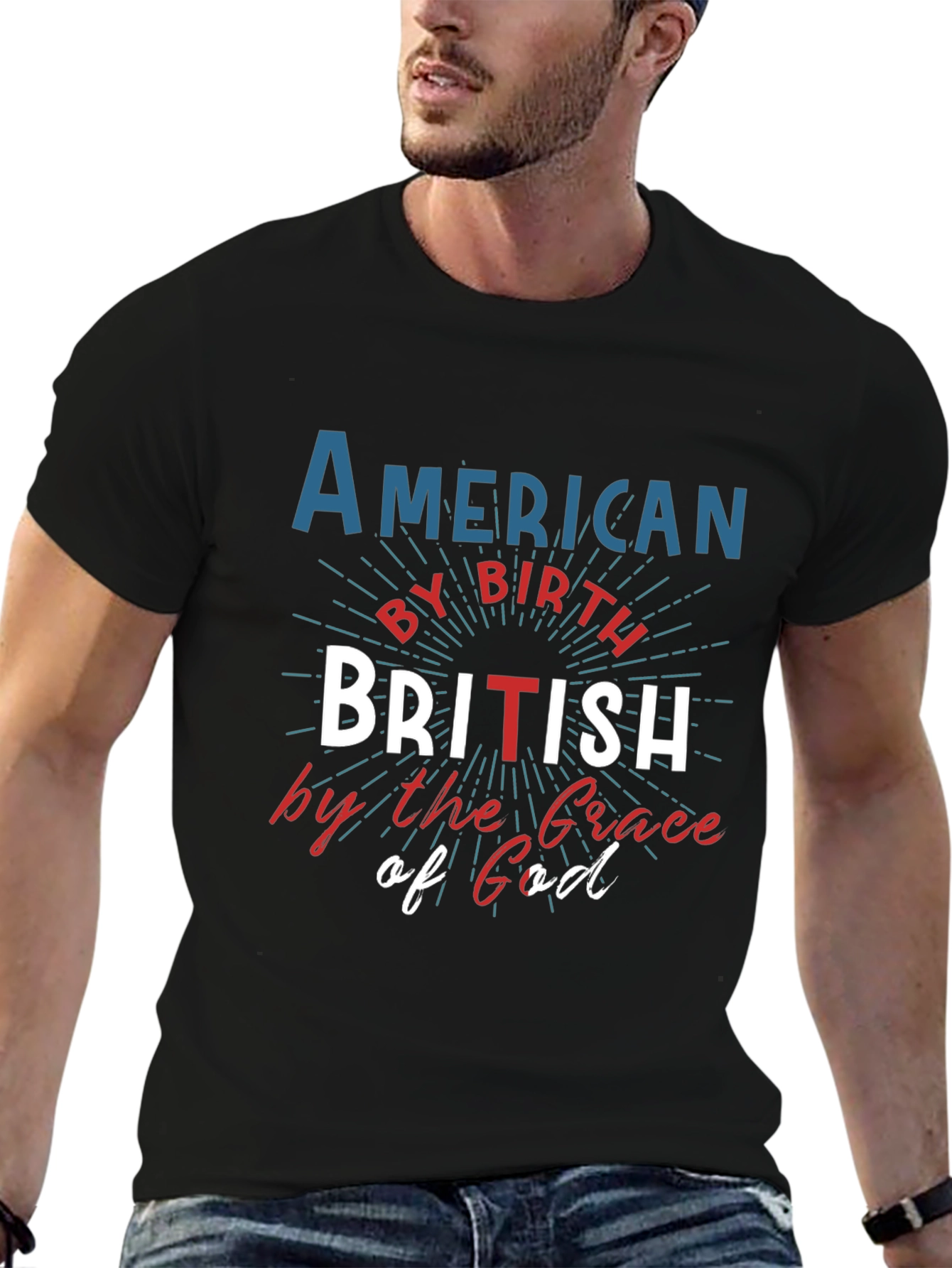American by Birth British by Grace T-Shirt