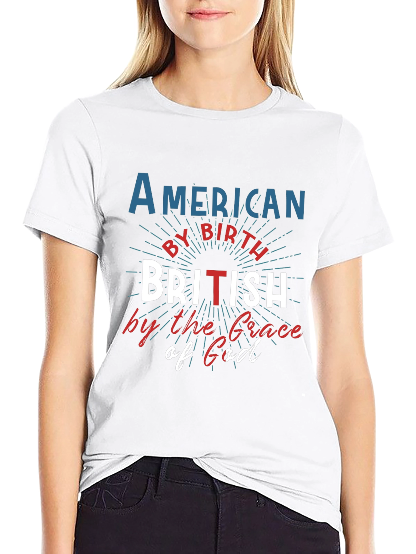American by Birth British by Grace T-Shirt
