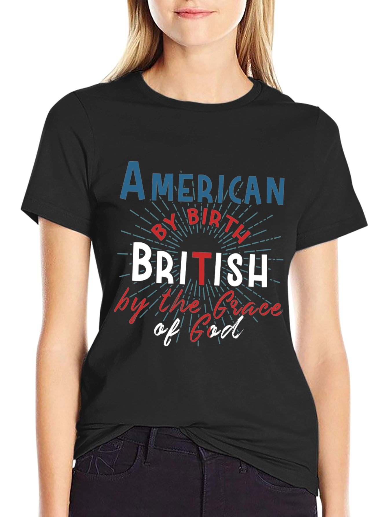 American by Birth British by Grace T-Shirt